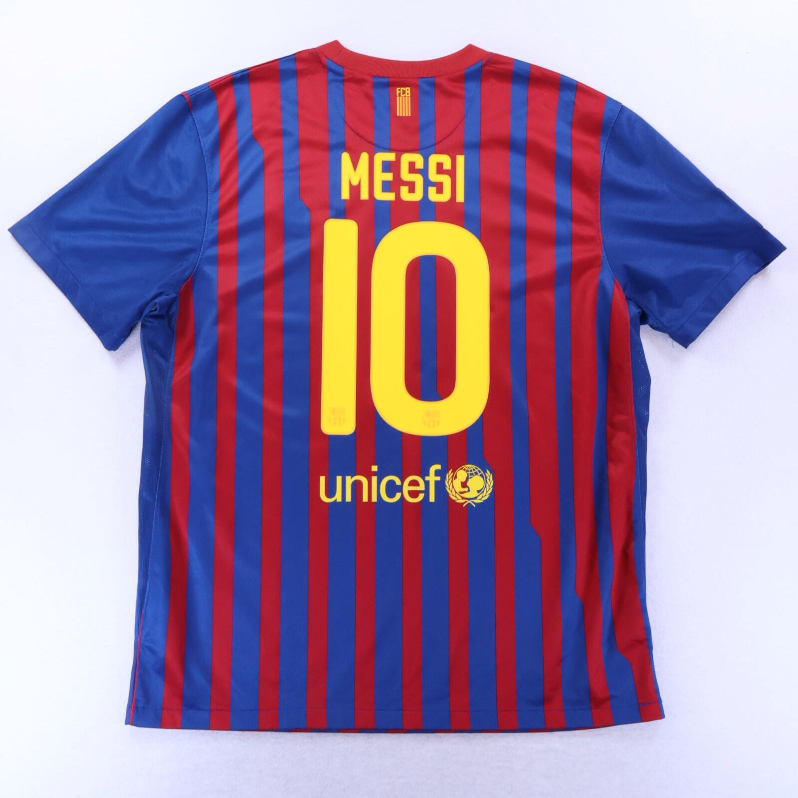 *MINT* Barcelona Messi #10 2011/12 Home Shirt - XL