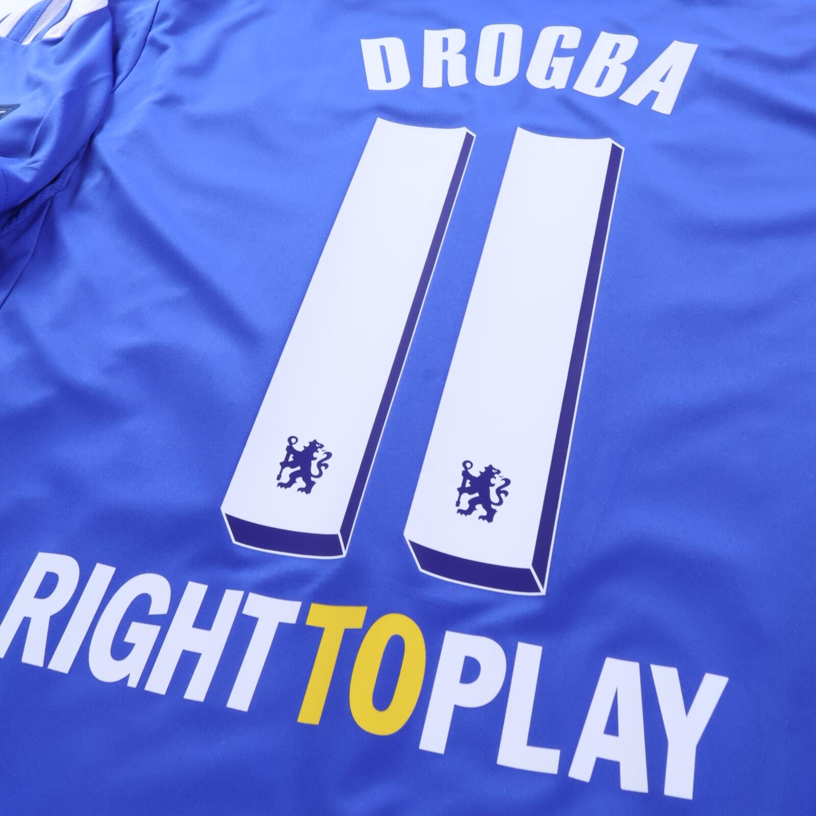 *MINT* Chelsea Drogba #11 2011/12 Home Shirt - XL