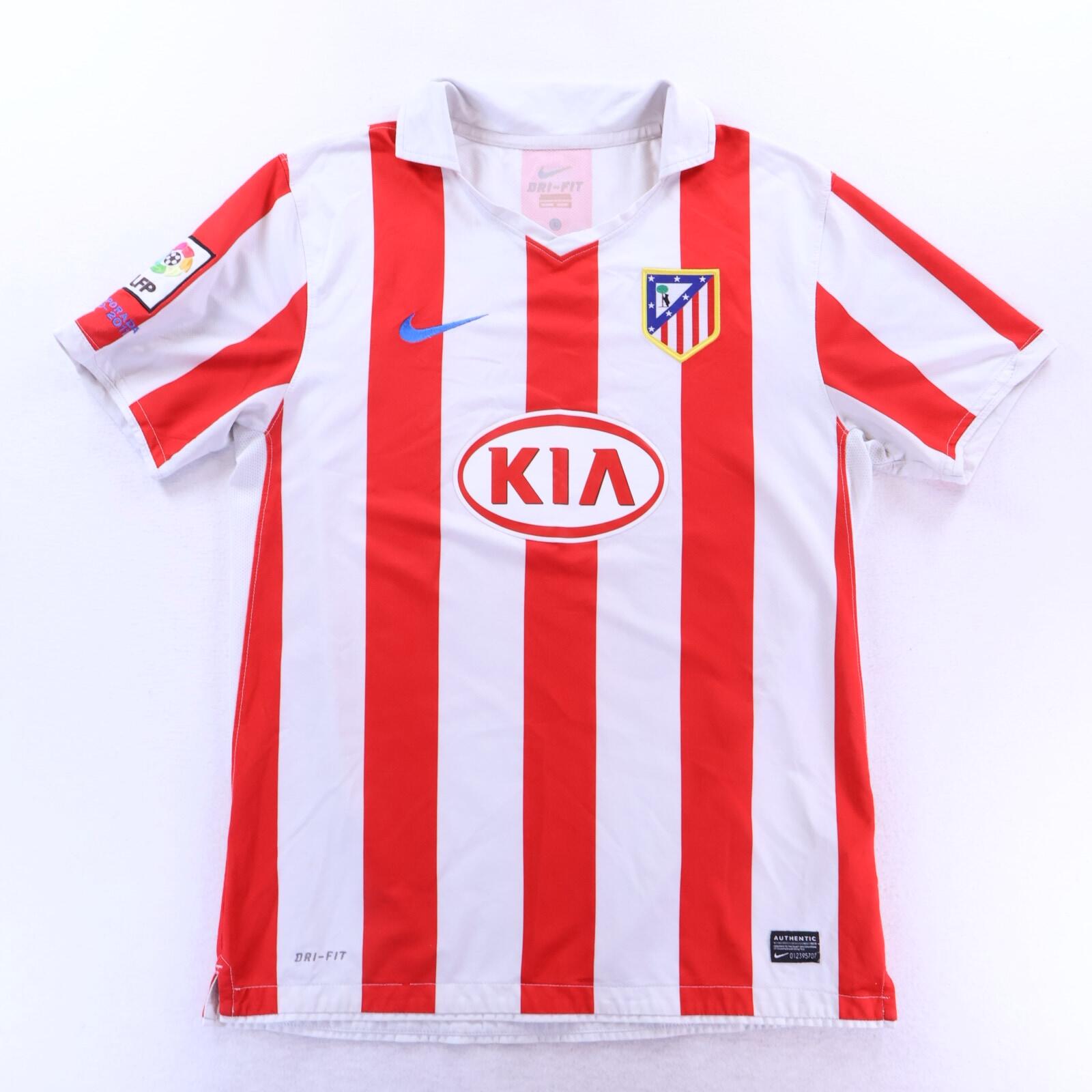 *MINT* Atlético De Madrid Kun Aguero #10 2010/11 Home Shirt - L