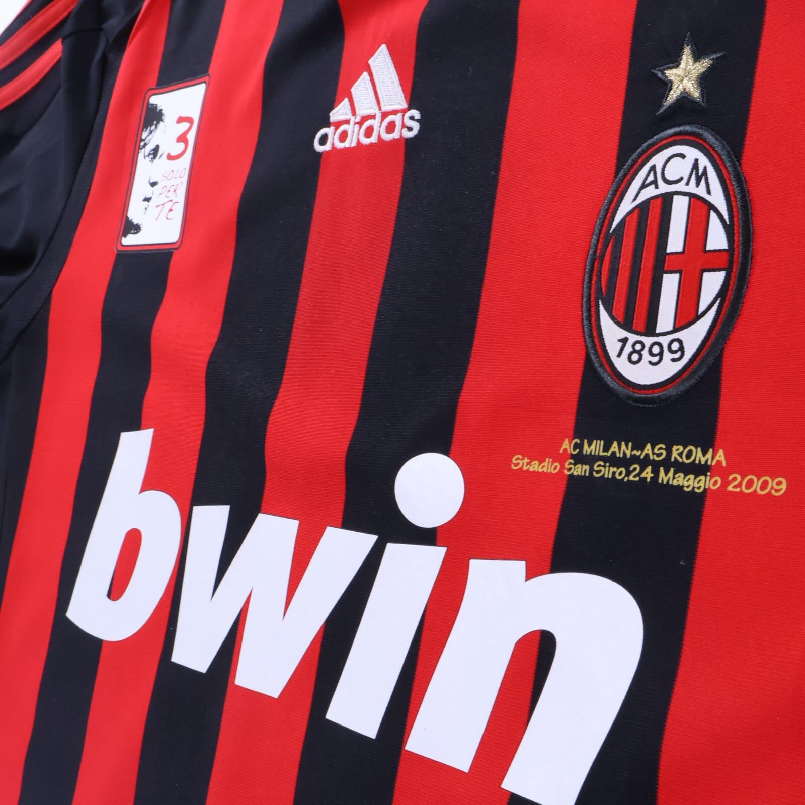 Ac Milan Maldini #3 2009/10 Home Shirt - M