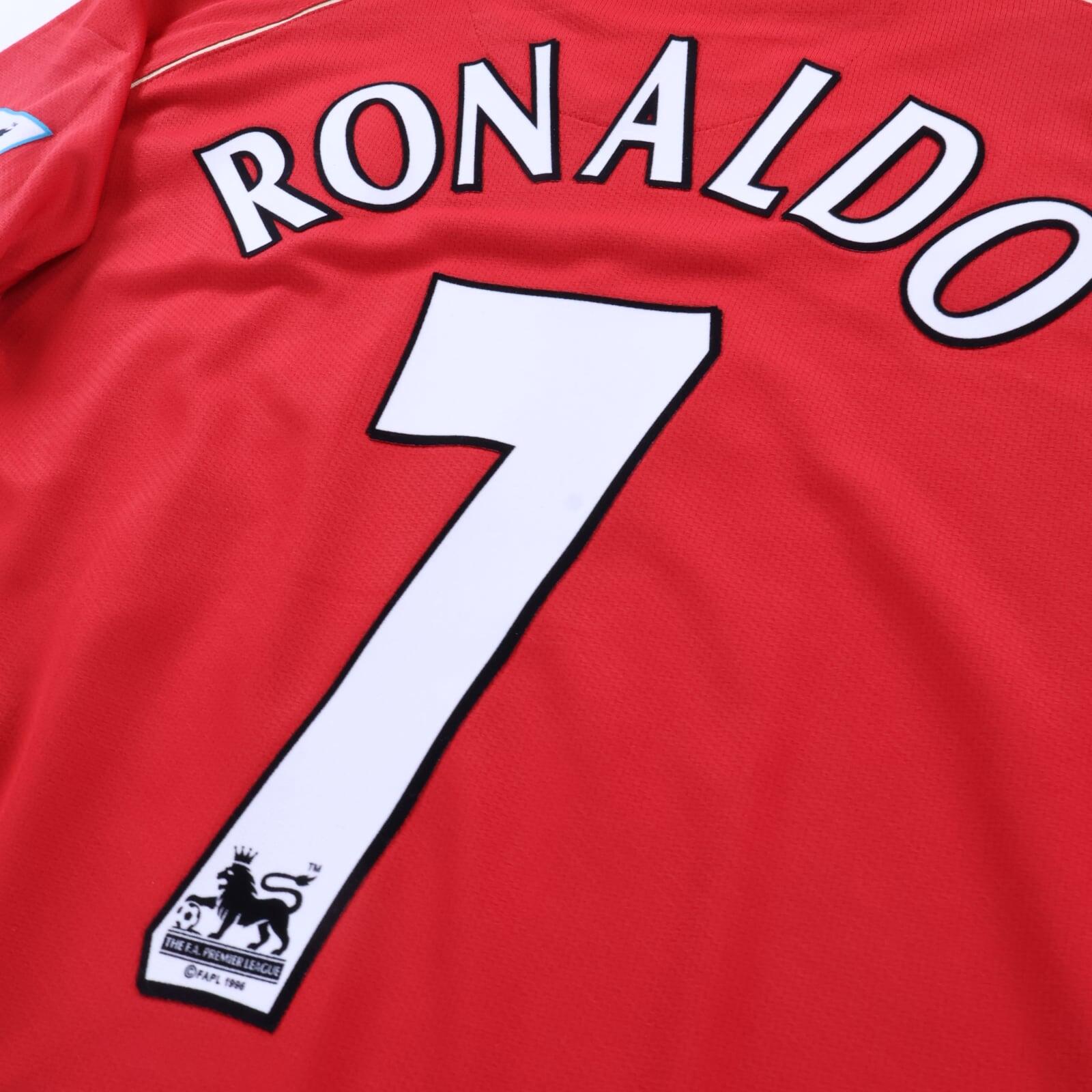 *MINT* Manchester United Ronaldo #7 2006/07 Home Shirt - L