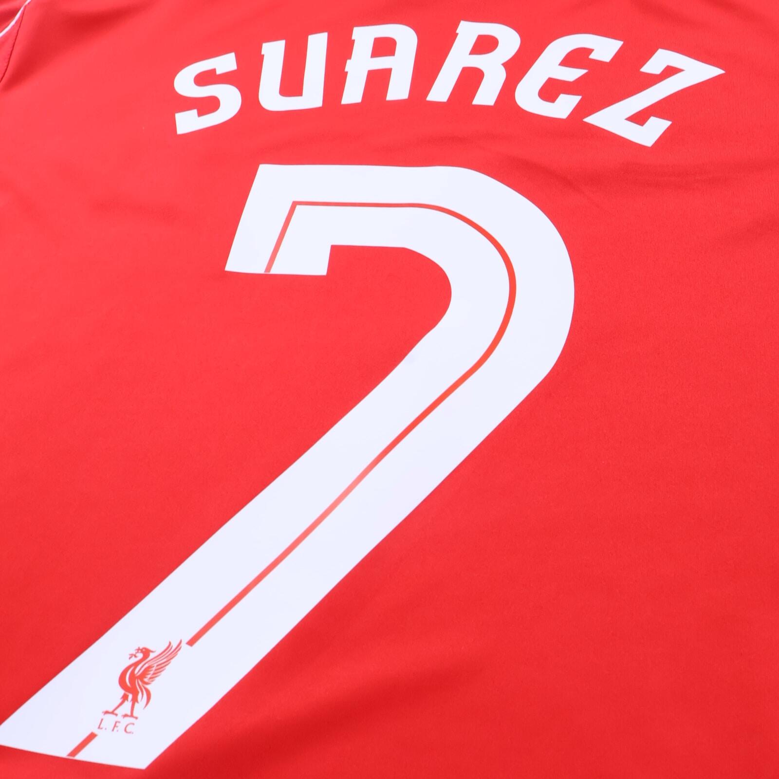 Liverpool F.C Suarez #7 2014/15 Home Shirt - Long Sleeve - L