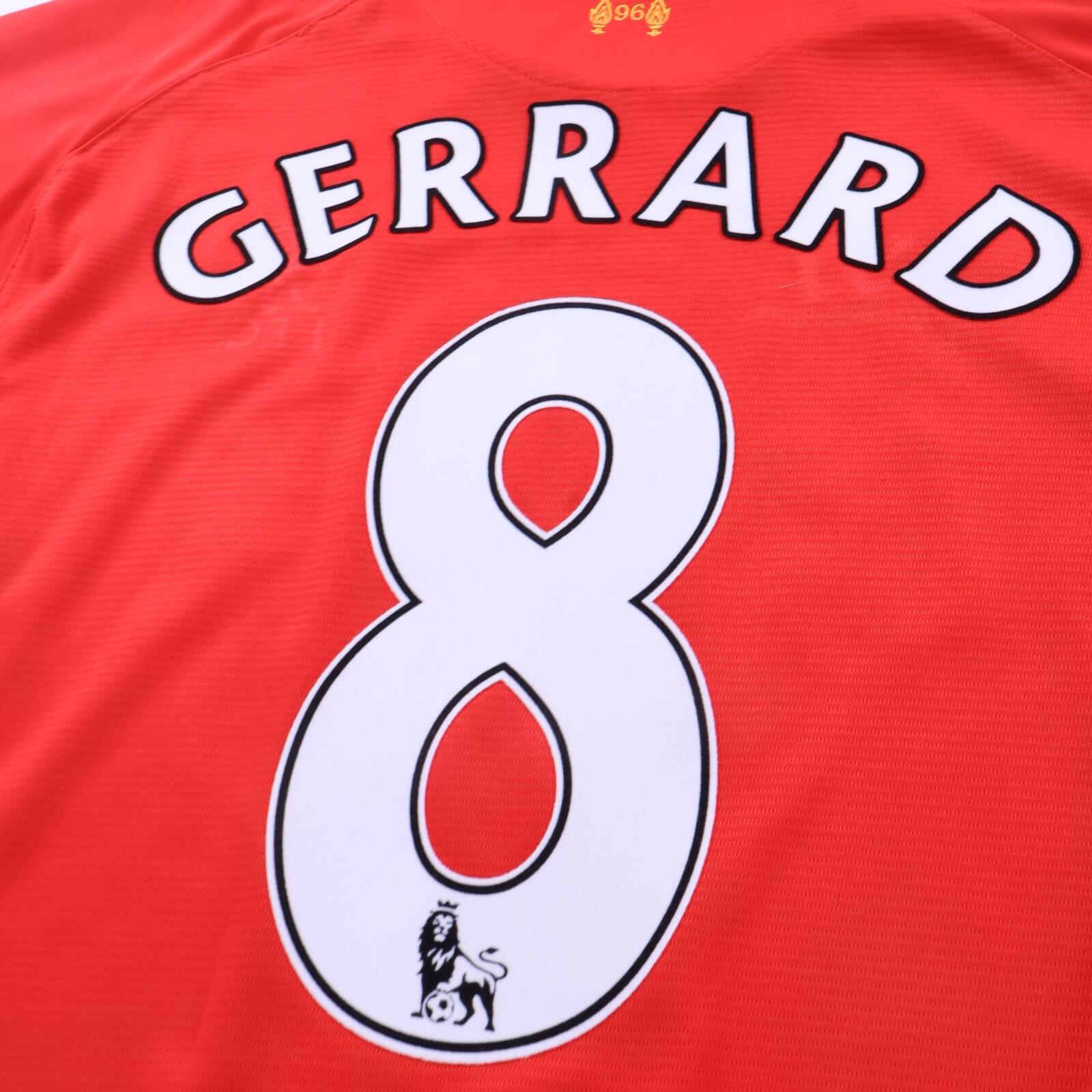 Liverpool F.C Gerrard #8 2013/14 Home Shirt - XL