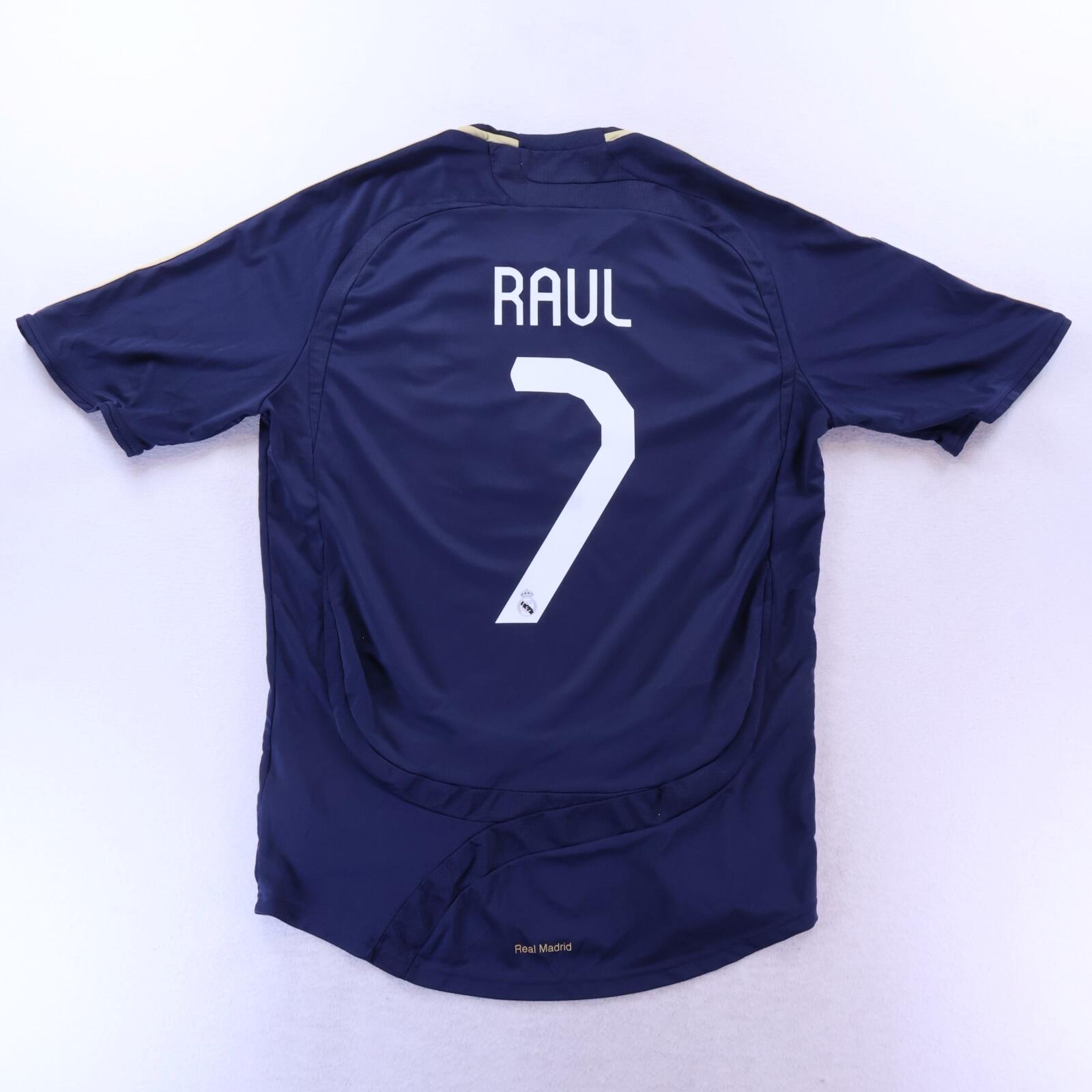 *MINT* Real Madrid Raul #7 2007/08 Away Shirt - L