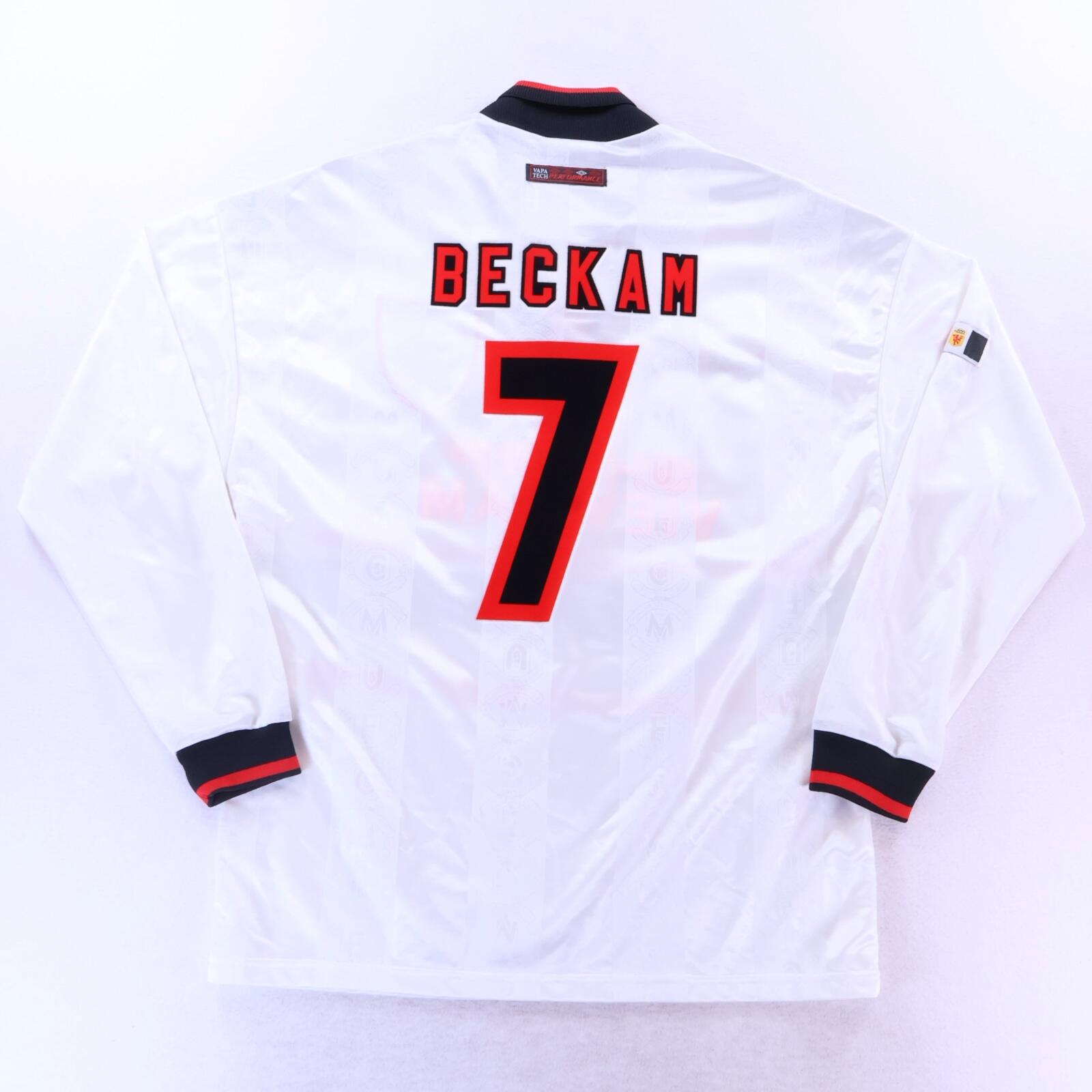 Manchester United Beckham #7 1997/99 Away Shirt - Long Sleeve - L