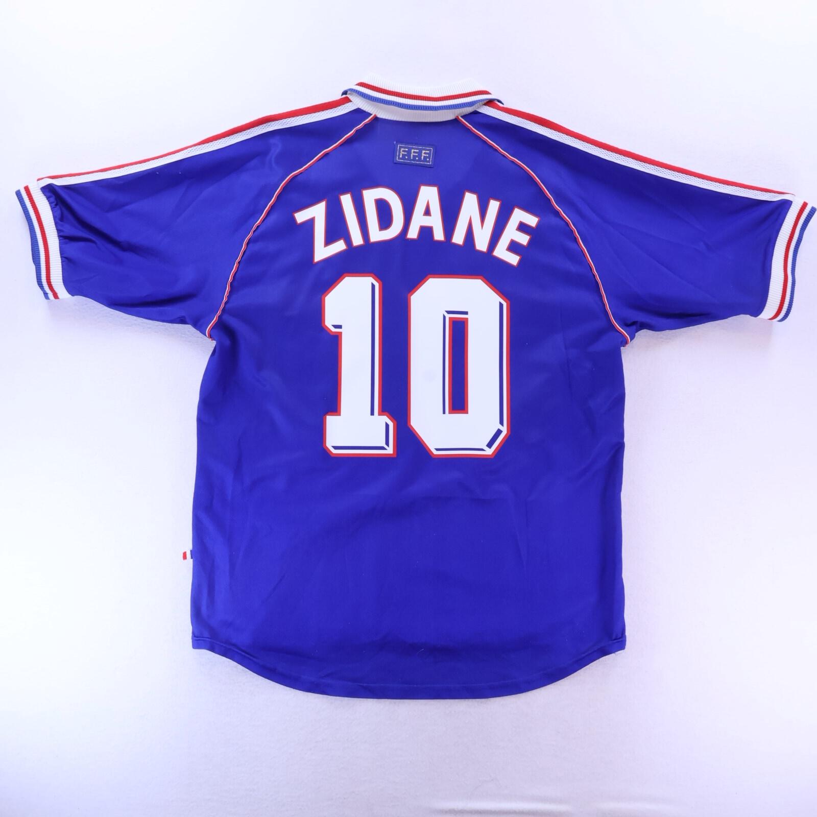 France Zidane #10 1998 Home Shirt - L