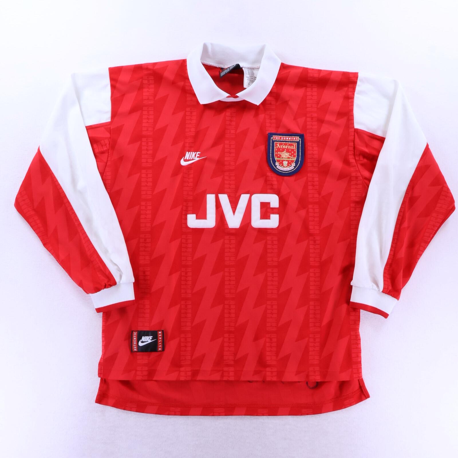 Arsenal Bergkamp #10 1994/96 Home Shirt - Long Sleeve - L