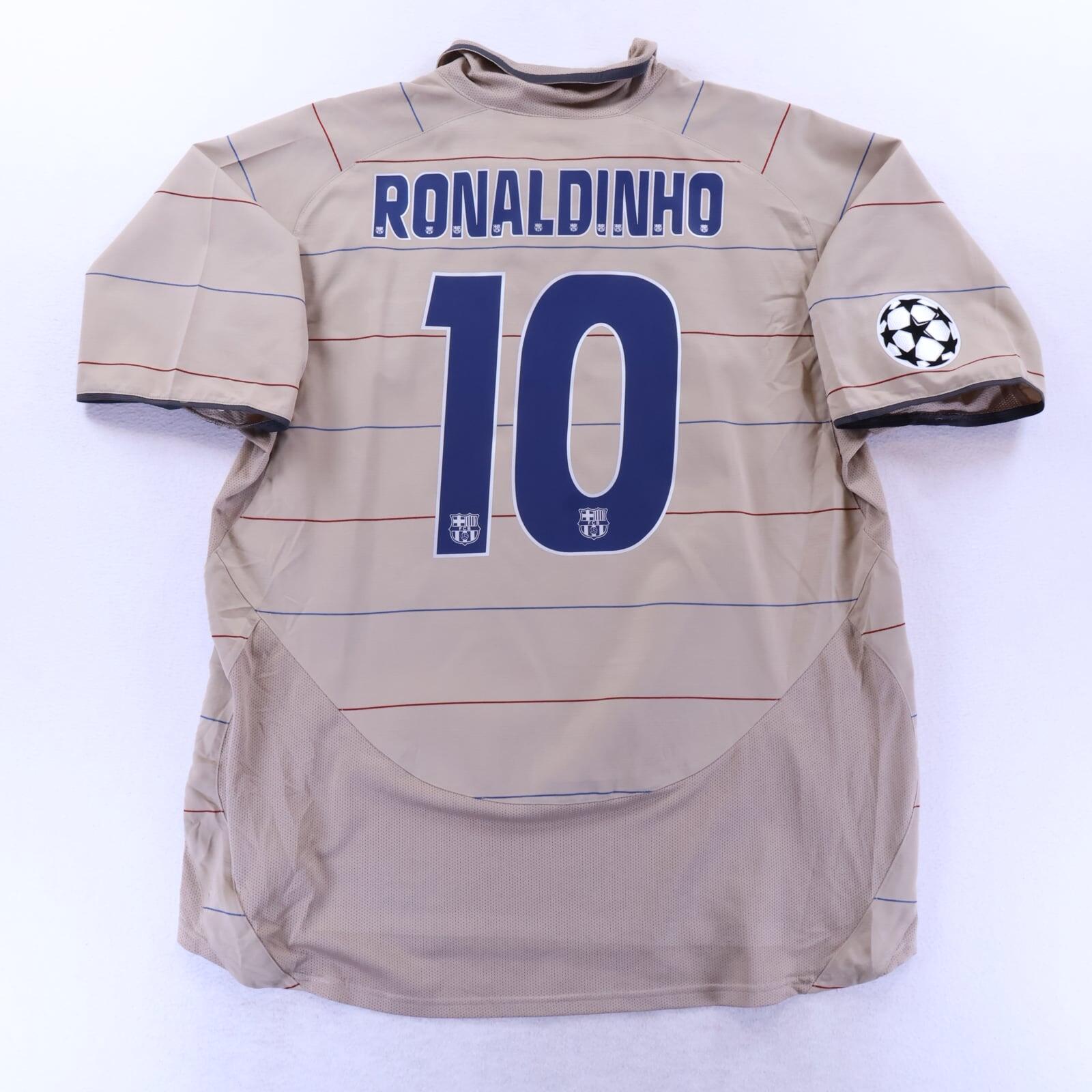 *MINT* Barcelona Ronaldinho #10 2003/04 Away Shirt - XL