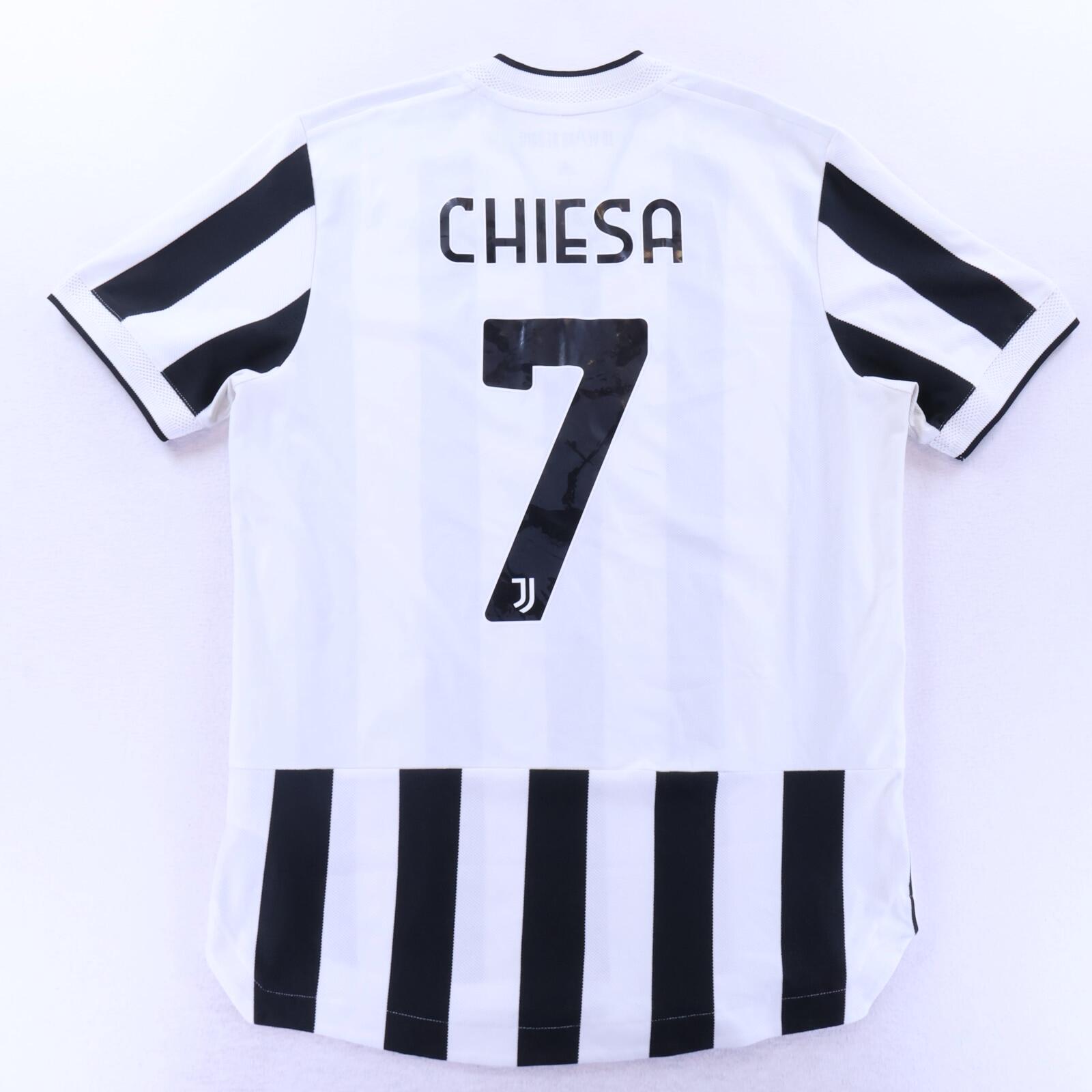 Juventus Chiesa #7 2021/22 Home Shirt - Player Issue - L