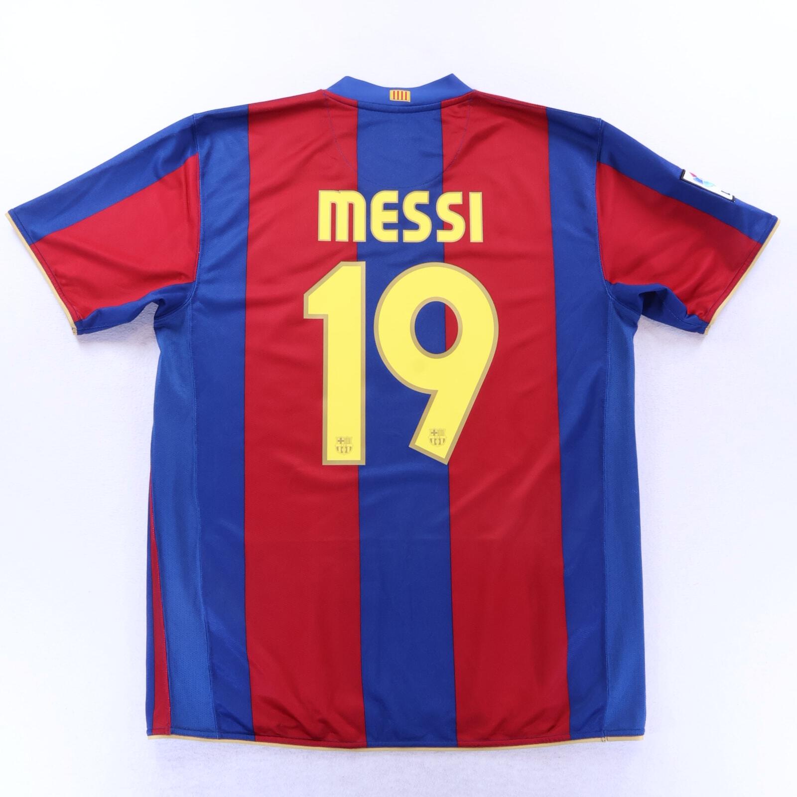 Barcelona Messi #19 2007/08 Home Shirt - XL