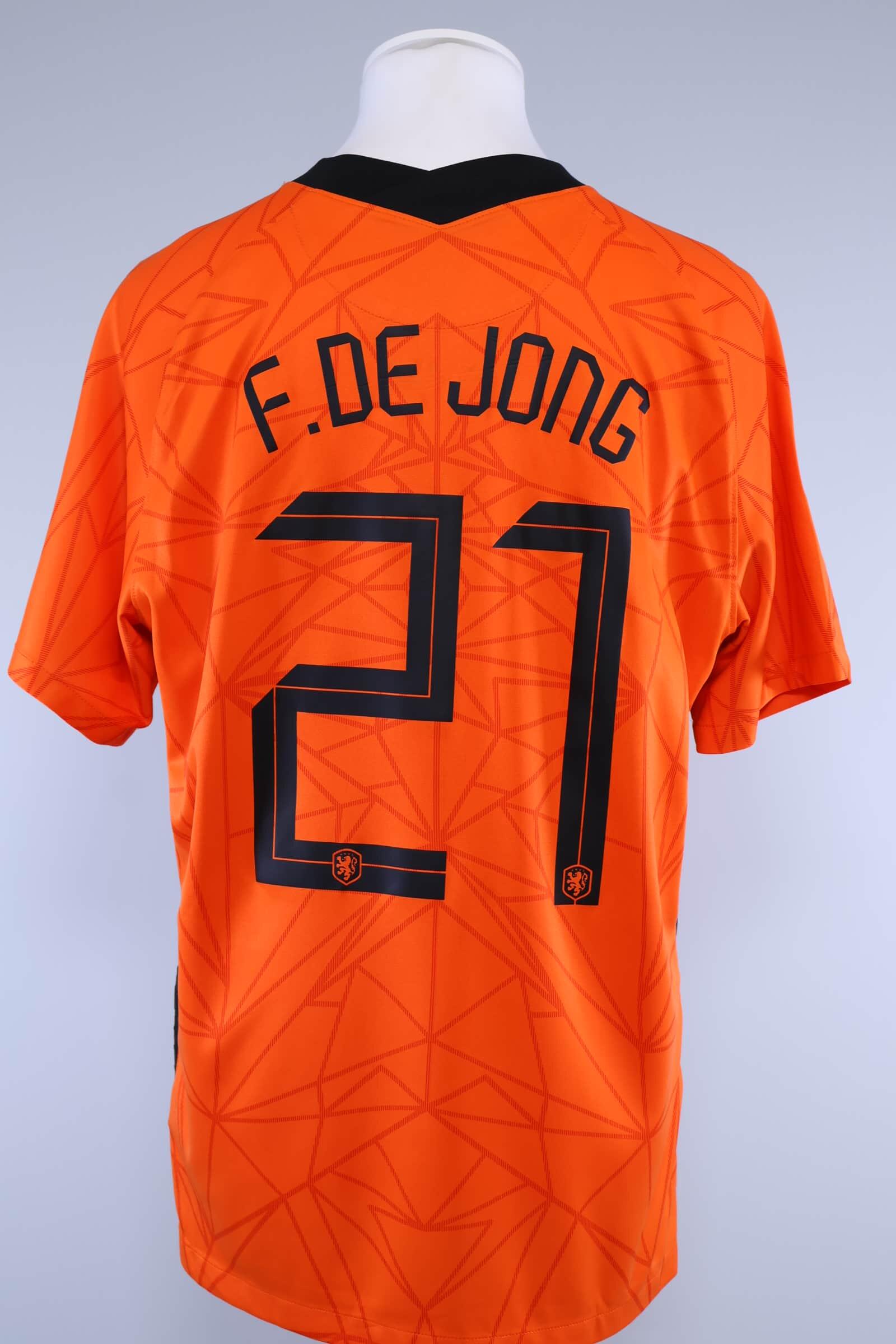 Netherlands 2020/21 F. De Jong #21 Home Shirt - LAuthentic Original Football Shirt
