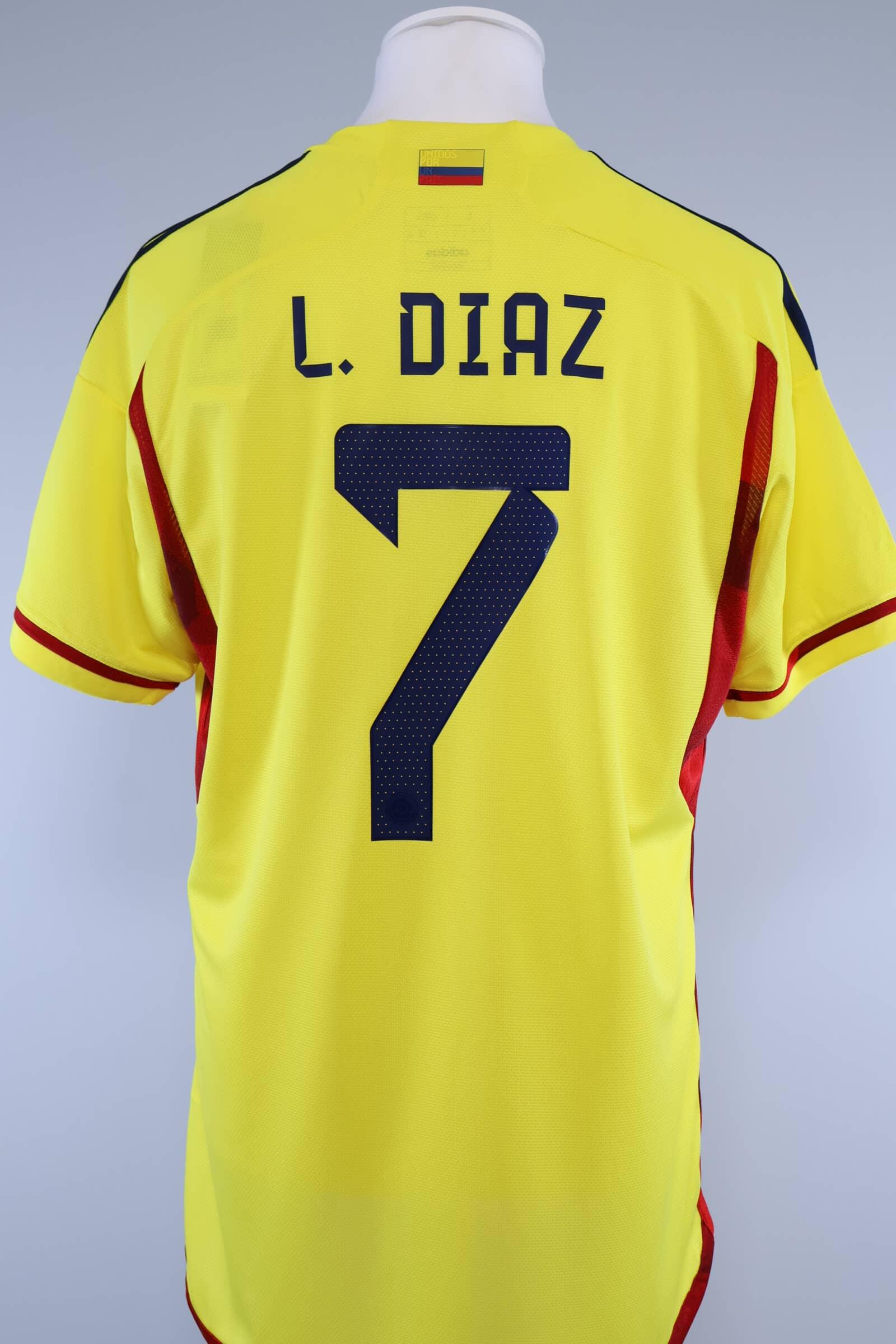 Colombia 2022/23 L.Diaz #7 Home Shirt - LAuthentic Original Football Shirt
