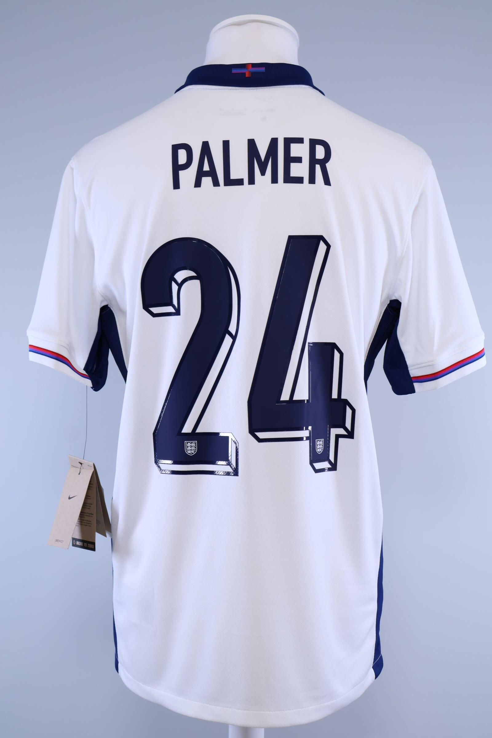 England 2024/25 Palmer #24 Euros Home Shirt - MAuthentic Original Football Shirt