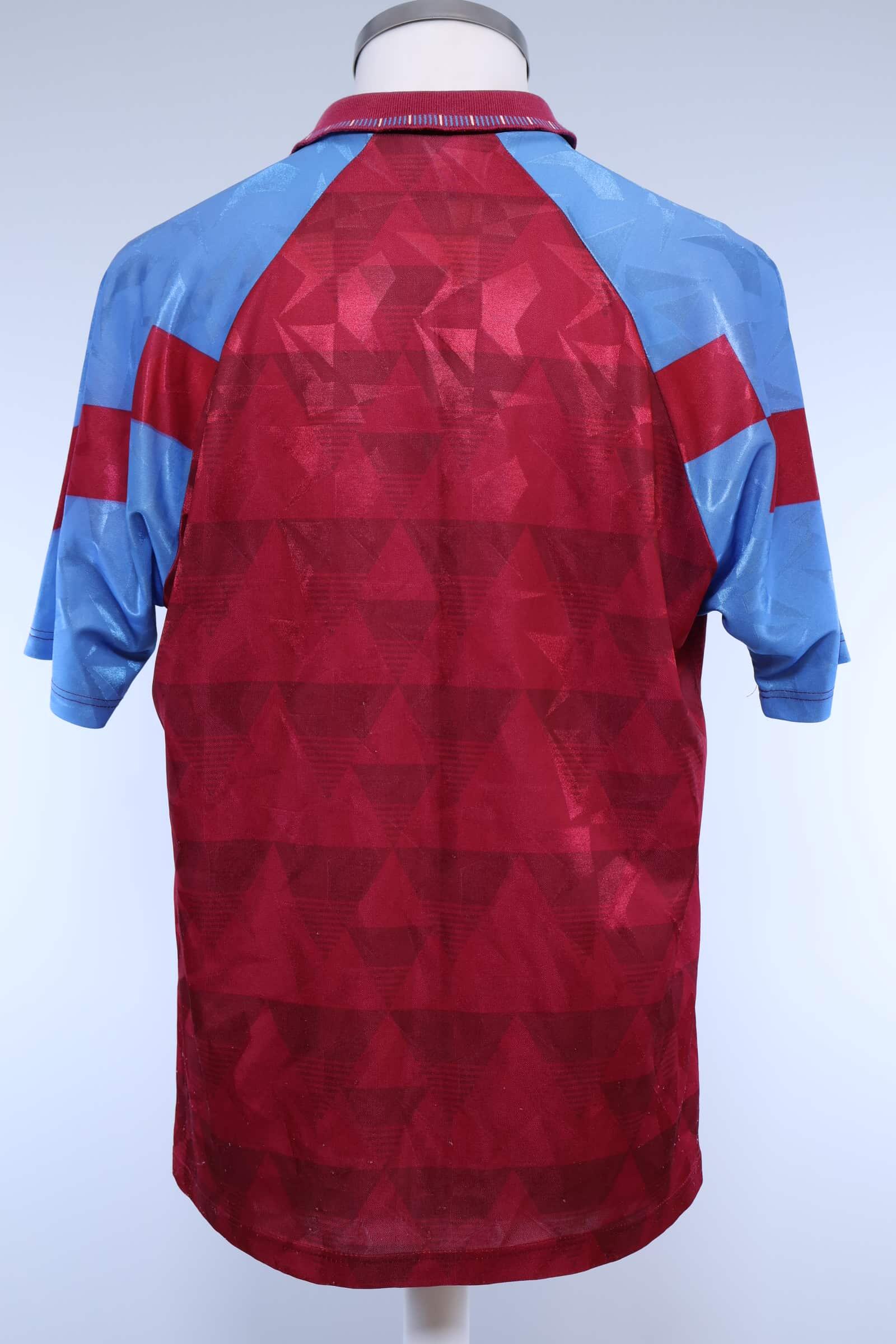 Aston Villa 1990/92 Home Shirt - L Authenic Original Football Shirt