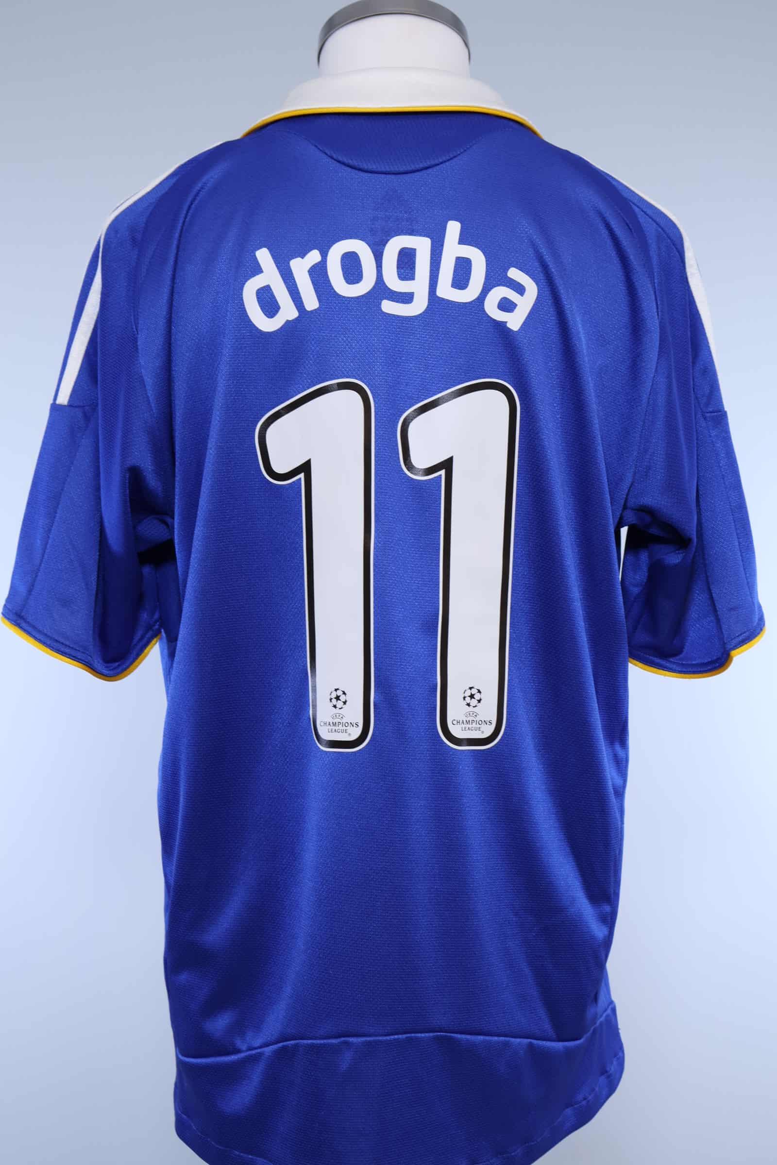 Chelsea 2007/08 Drogba #11 Home Shirt - Final Moscow - L Authenic Original Football Shirt