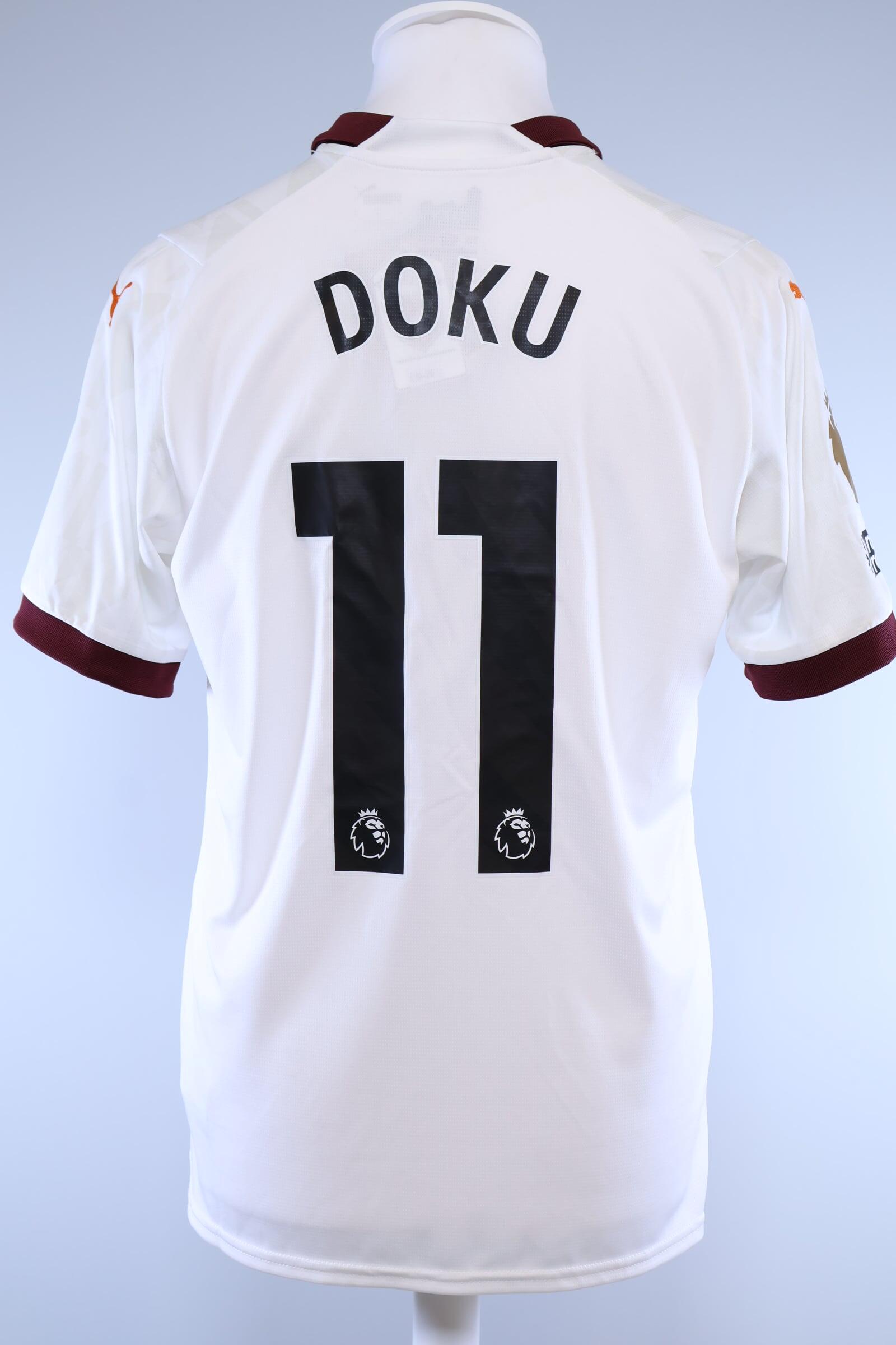 Manchester City 2023/24 Doku #11 Away Shirt - MAuthentic Original Football Shirt