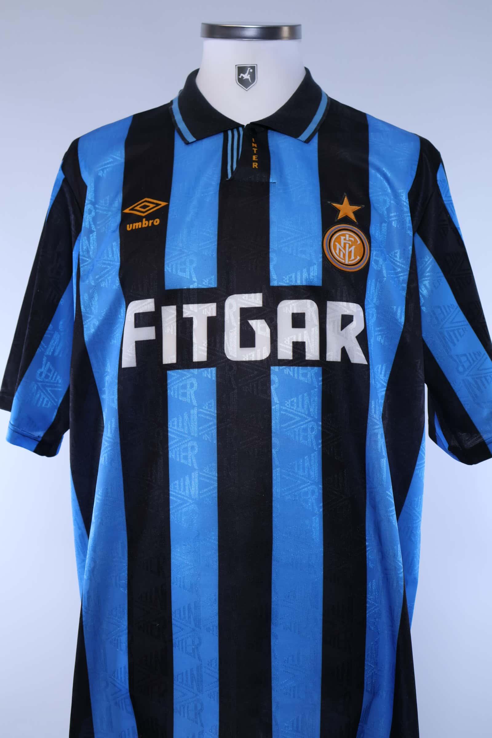 Inter Milan 1991/92 Home Shirt - LAuthentic Original Football Shirt