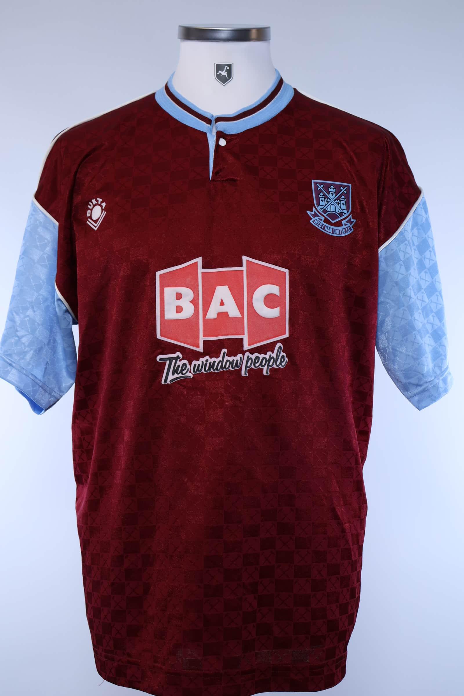 West Ham United 1989/90 Home Shirt - M Authentic Original Football Shirt