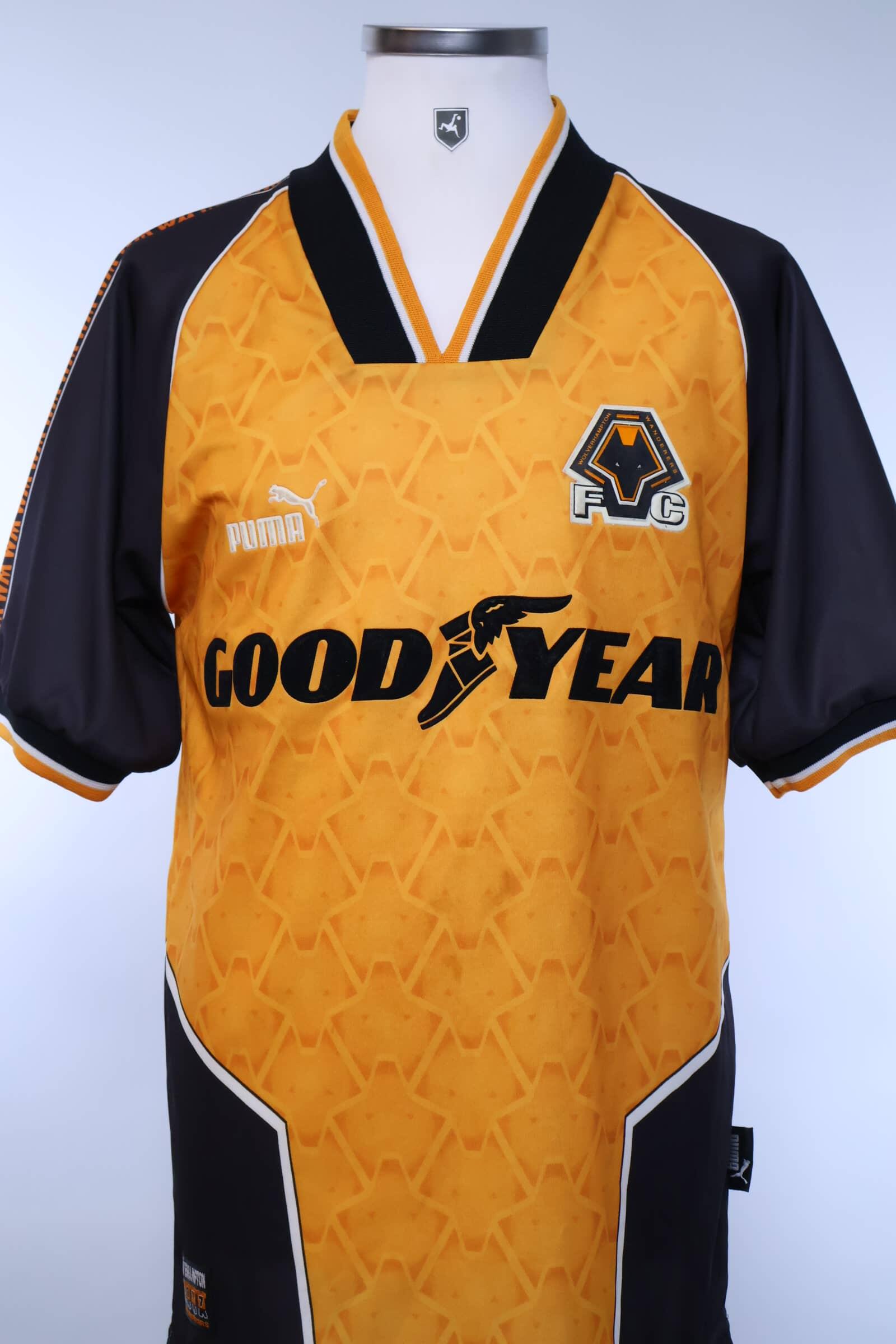 Wolverhampton Wanderes F.C 1996/98 Home Shirt - SAuthentic Original Football Shirt