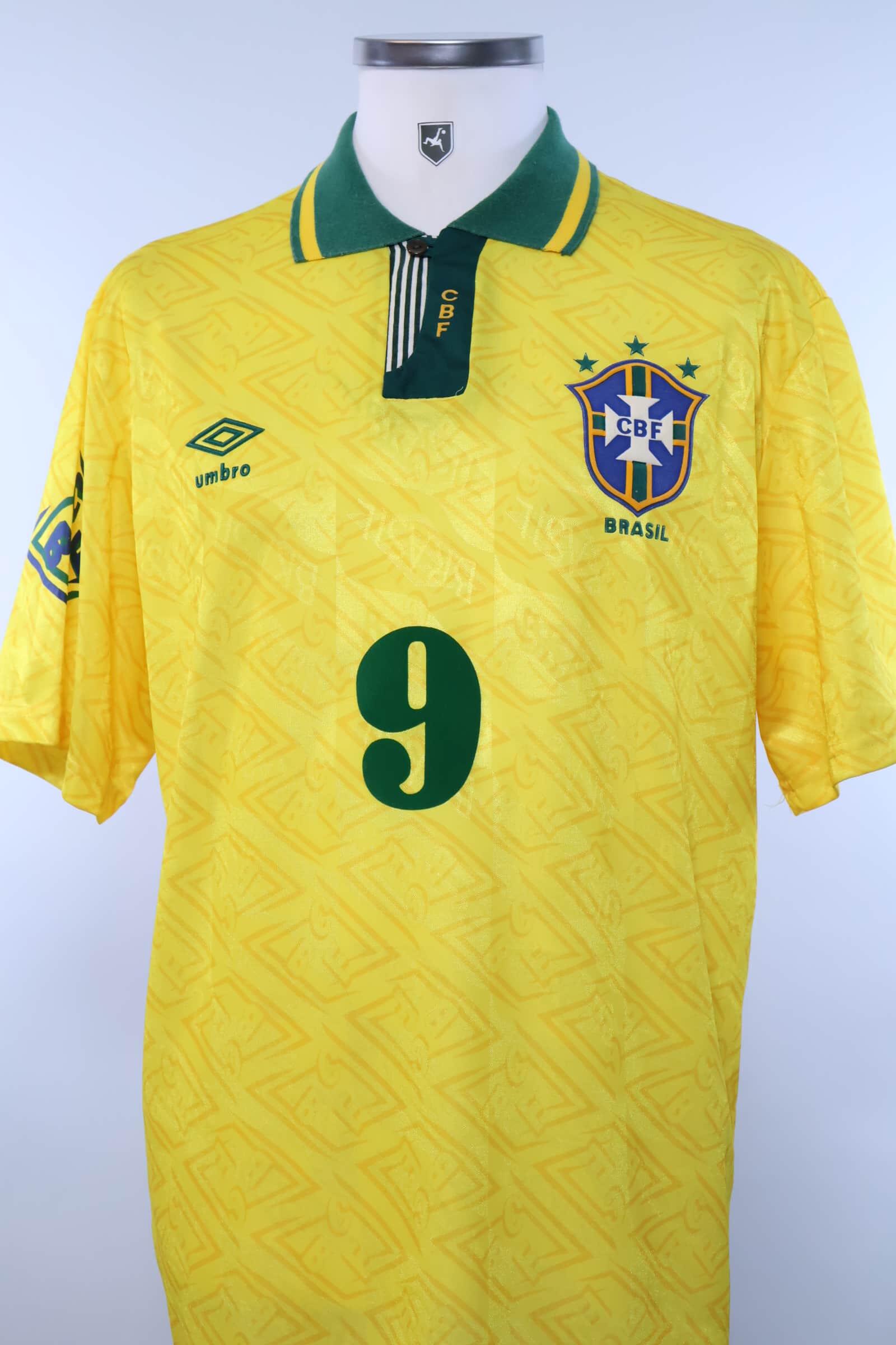 Brazil 1991/93 Careca #9 Home Shirt - XLAuthentic Original Football Shirt