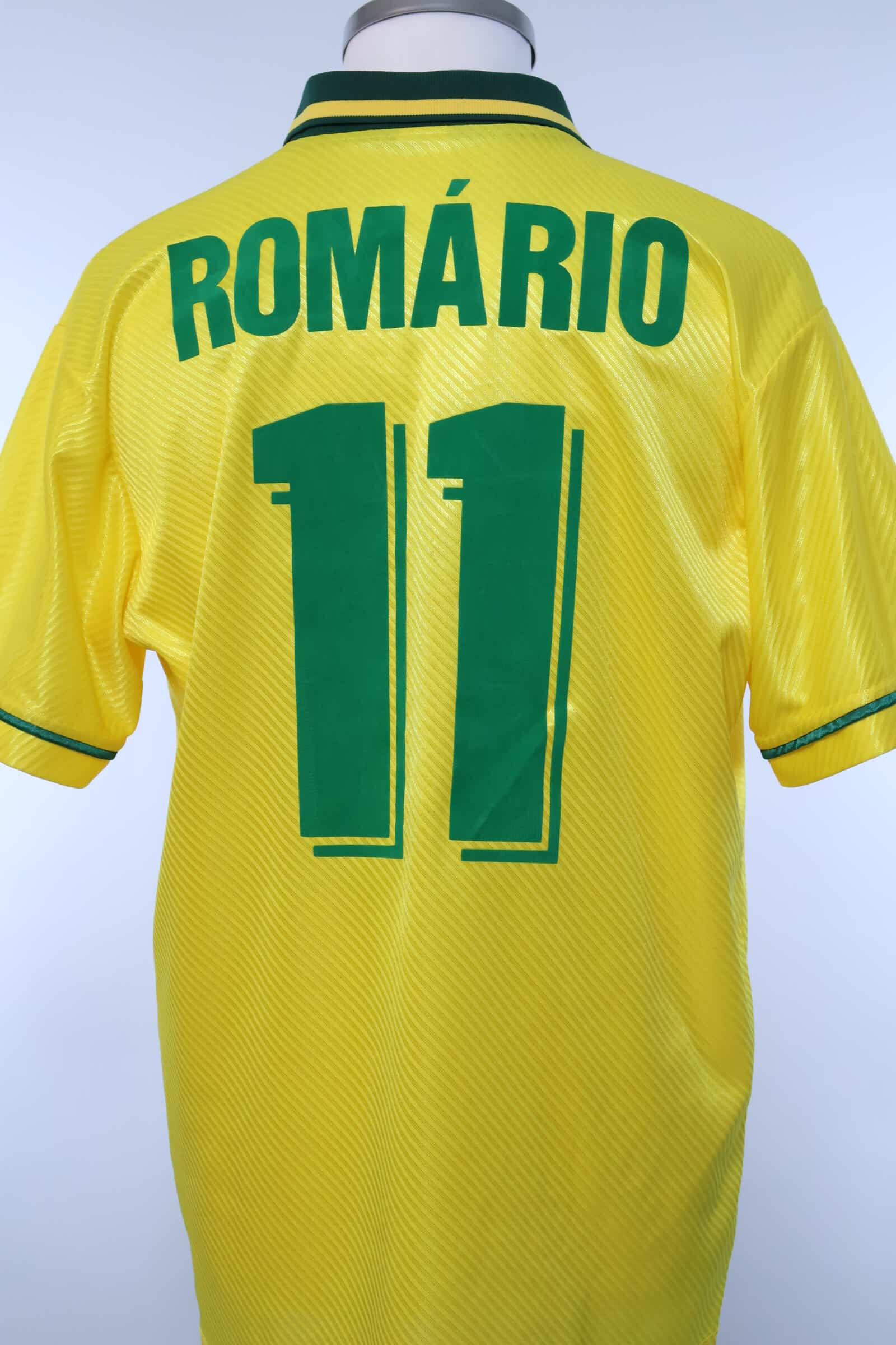 Brazil 1994/94 Romario #11 World Cup Home Shirt - Player Issue - L Authenic Original Football Shirt