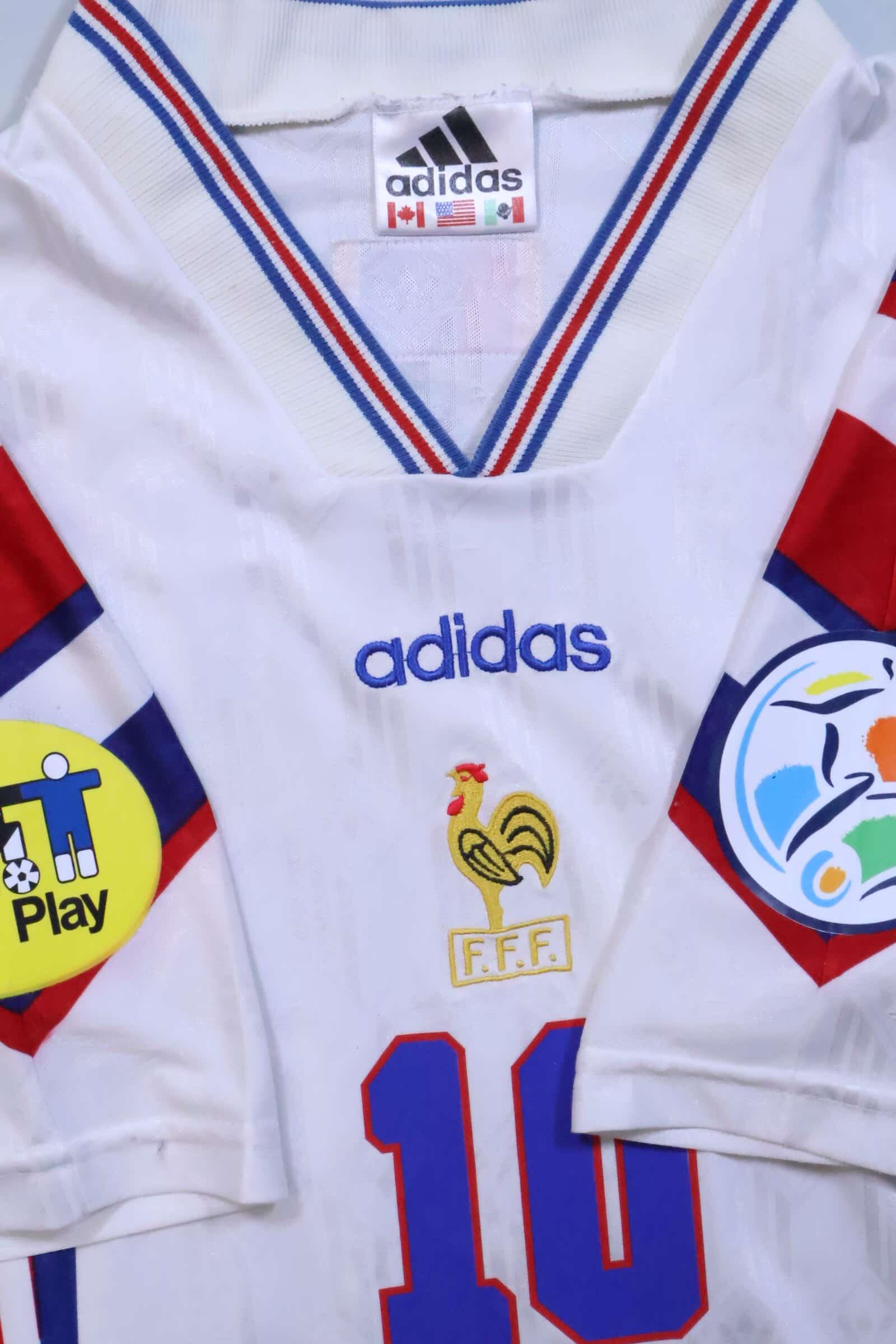 France 1996/ Zidane #10 Away Shirt - L Authenic Original Football Shirt