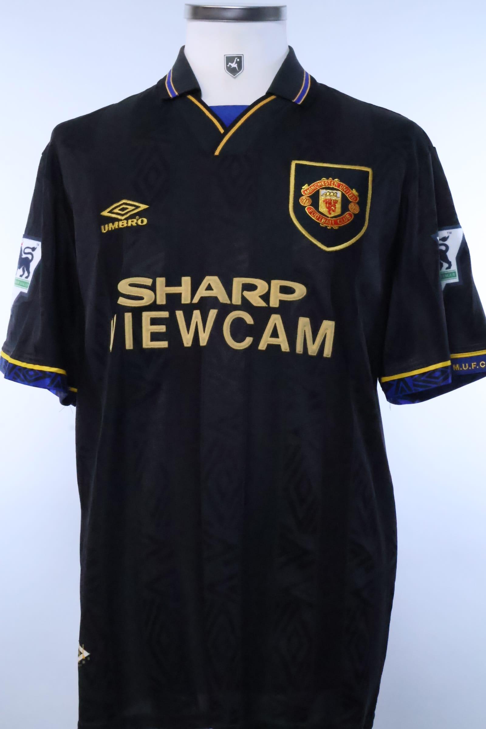 Manchester United 1993/95 Cantona #7 Away Shirt - L Authenic Original Football Shirt