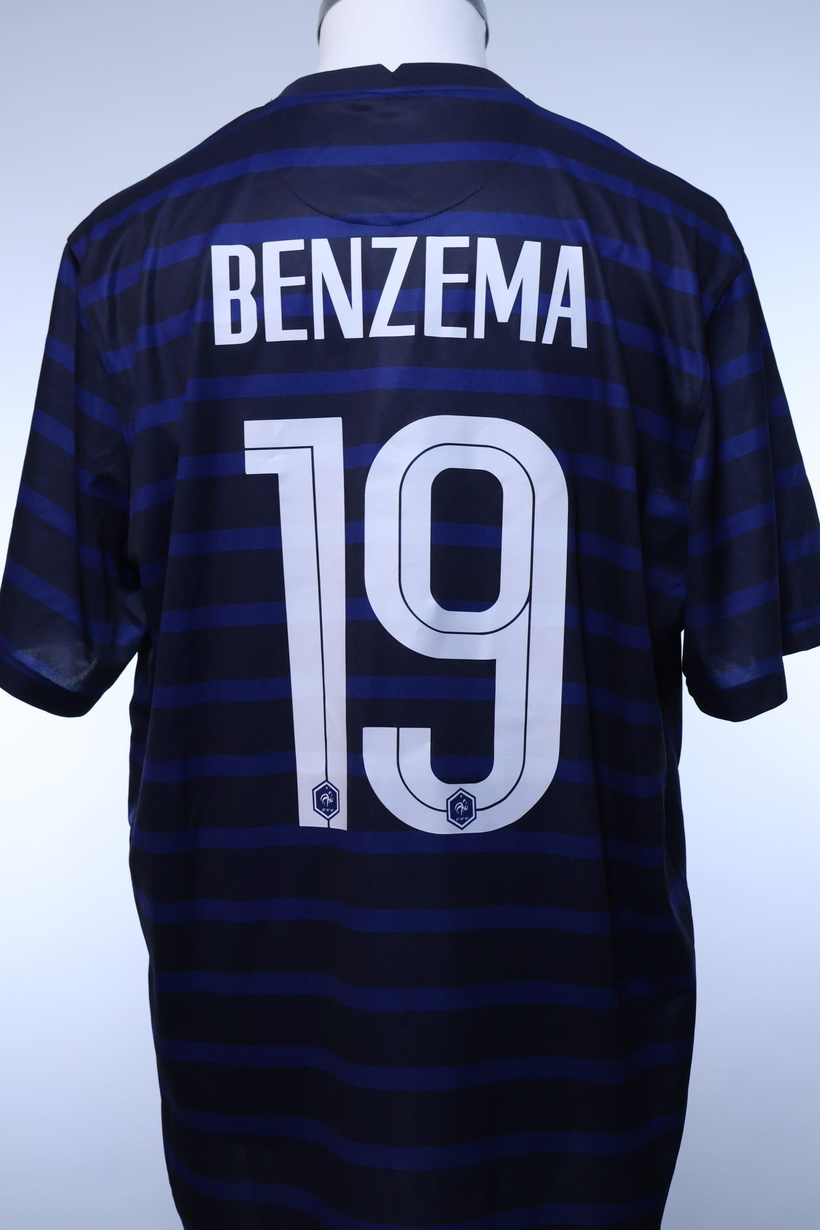 France 2020/22 Benzema #19 Home Shirt - XL Authenic Original Football Shirt
