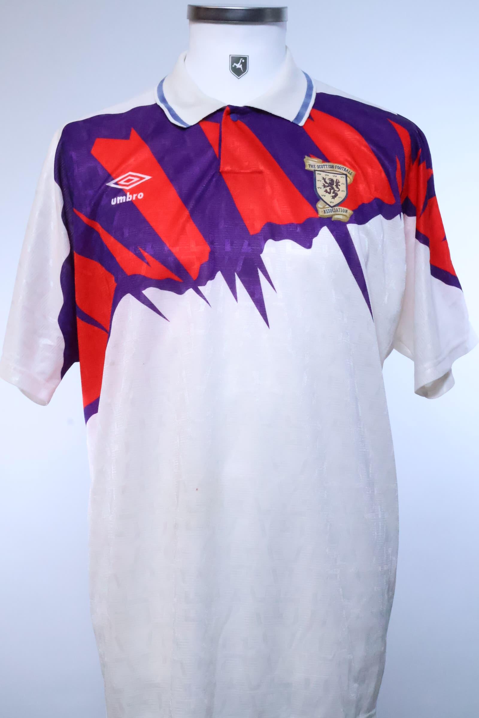 Scotland 1991/93 Away Shirt - L- FRONT