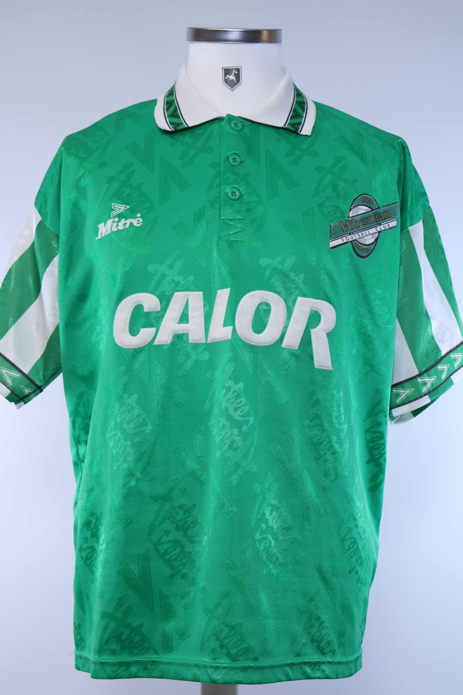 Hibernian 1994/96 Home Shirt - L- FRONT