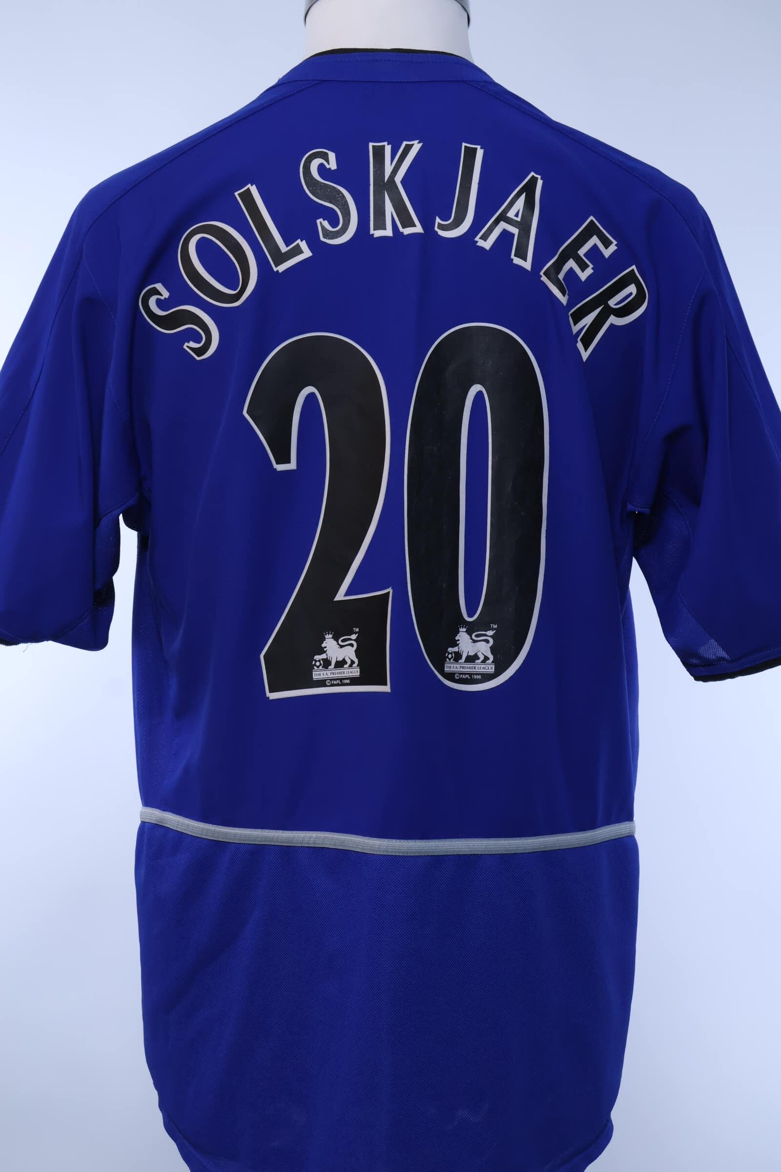 Manchester United 2002/03 Solskjaer #20 Third Shirt - M- FRONT