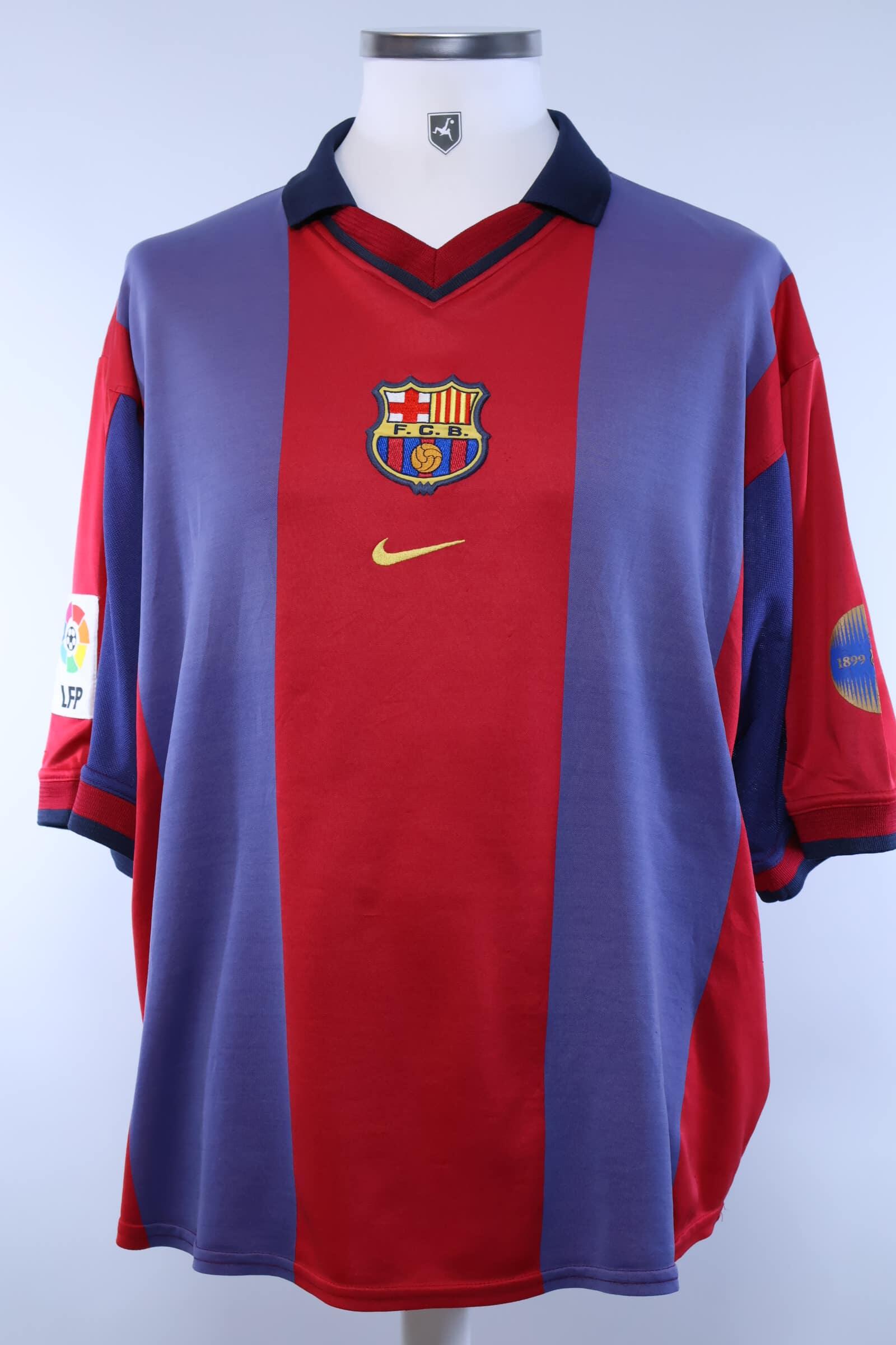 Barcelona 2000/01 Home Shirt - XL- FRONT