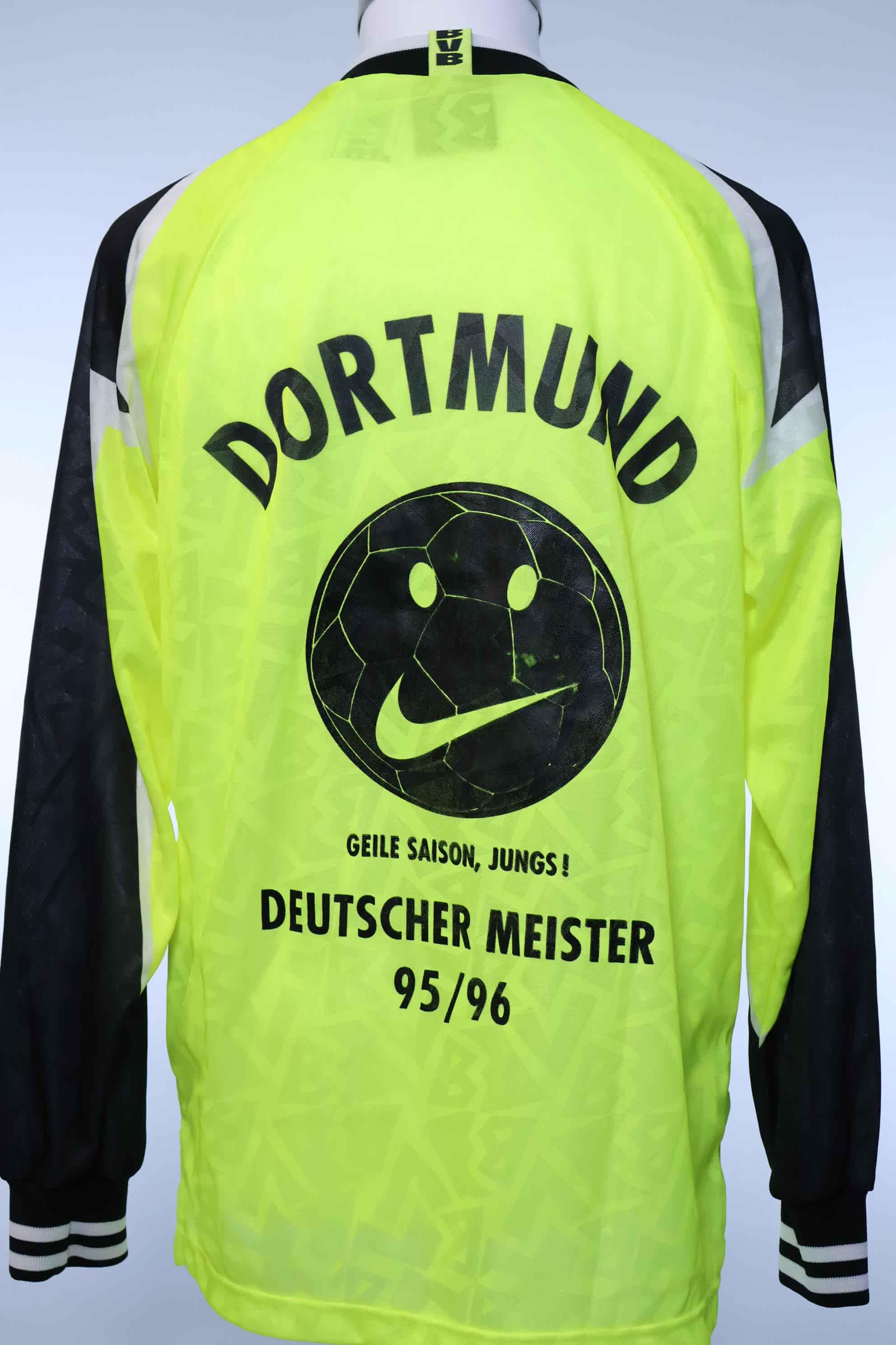 Borussia Dortmund 1995/96 Home Shirt - M- FRONT