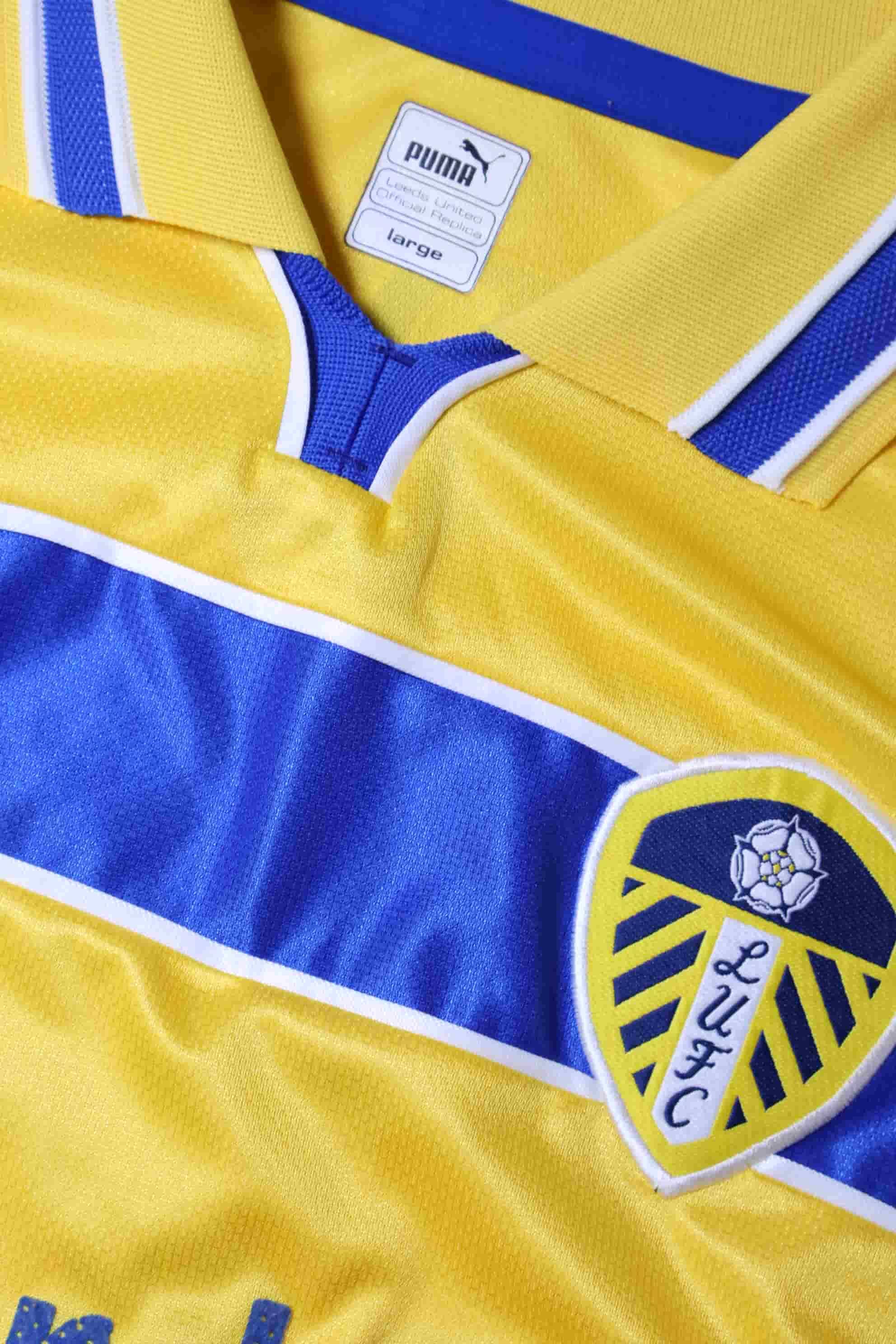 Leeds United Bridges #8 1999/00 Third Shirt - L- TAGS