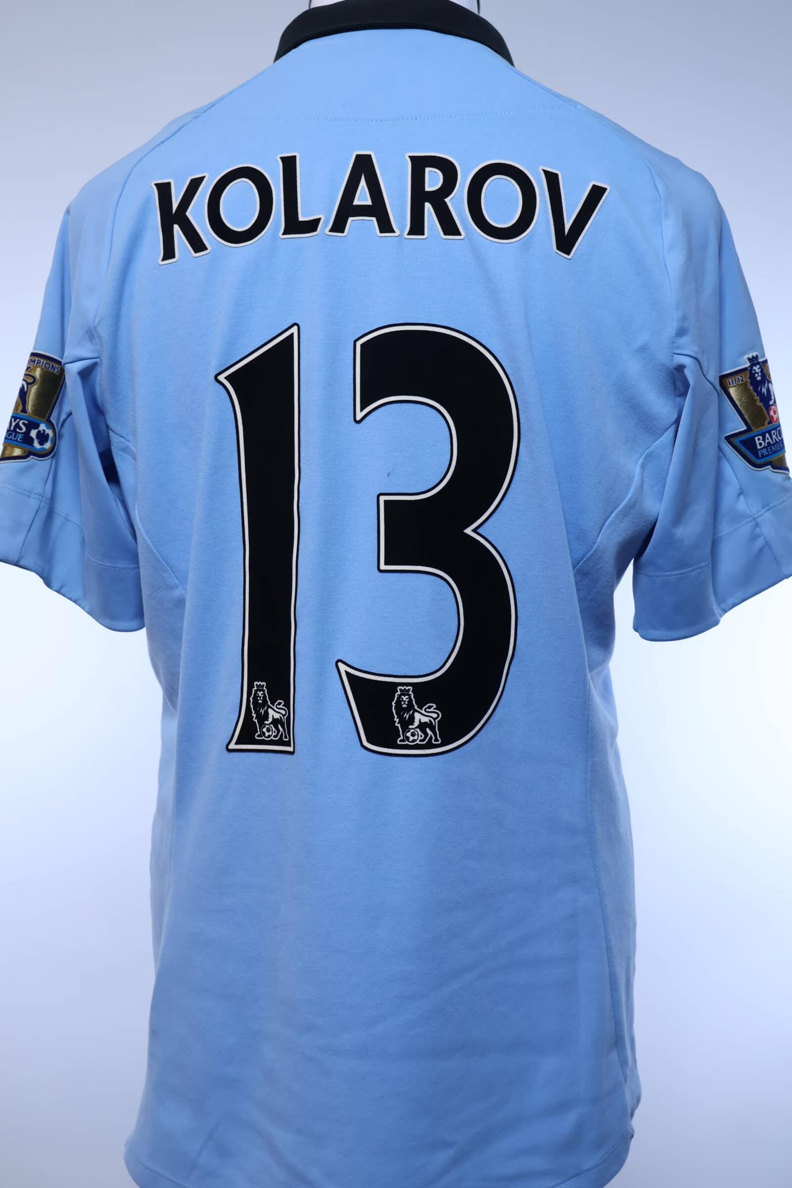 Manchester City Kolarov #13 2012/13 Home Shirt - M- FRONT