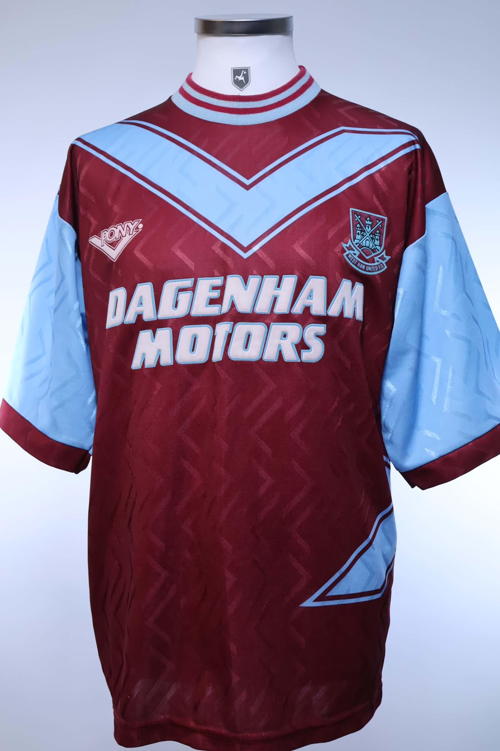 West Ham United 1993/95 Home Shirt - L- FRONT