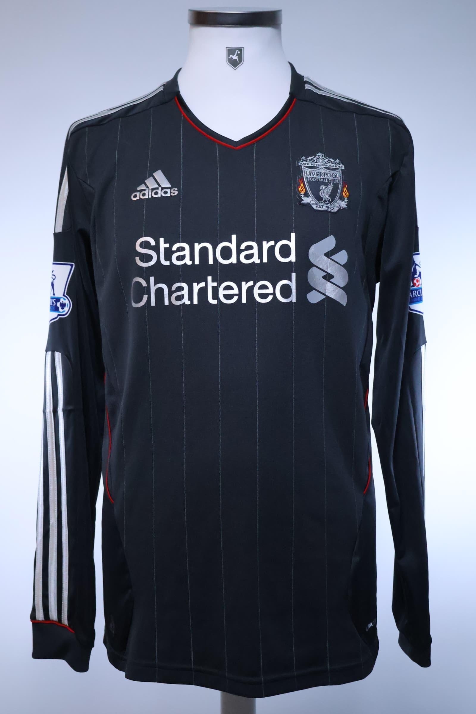 Liverpool F.C Suarez #7 2011/12 Away Shirt - Long Sleeve - M- BACK