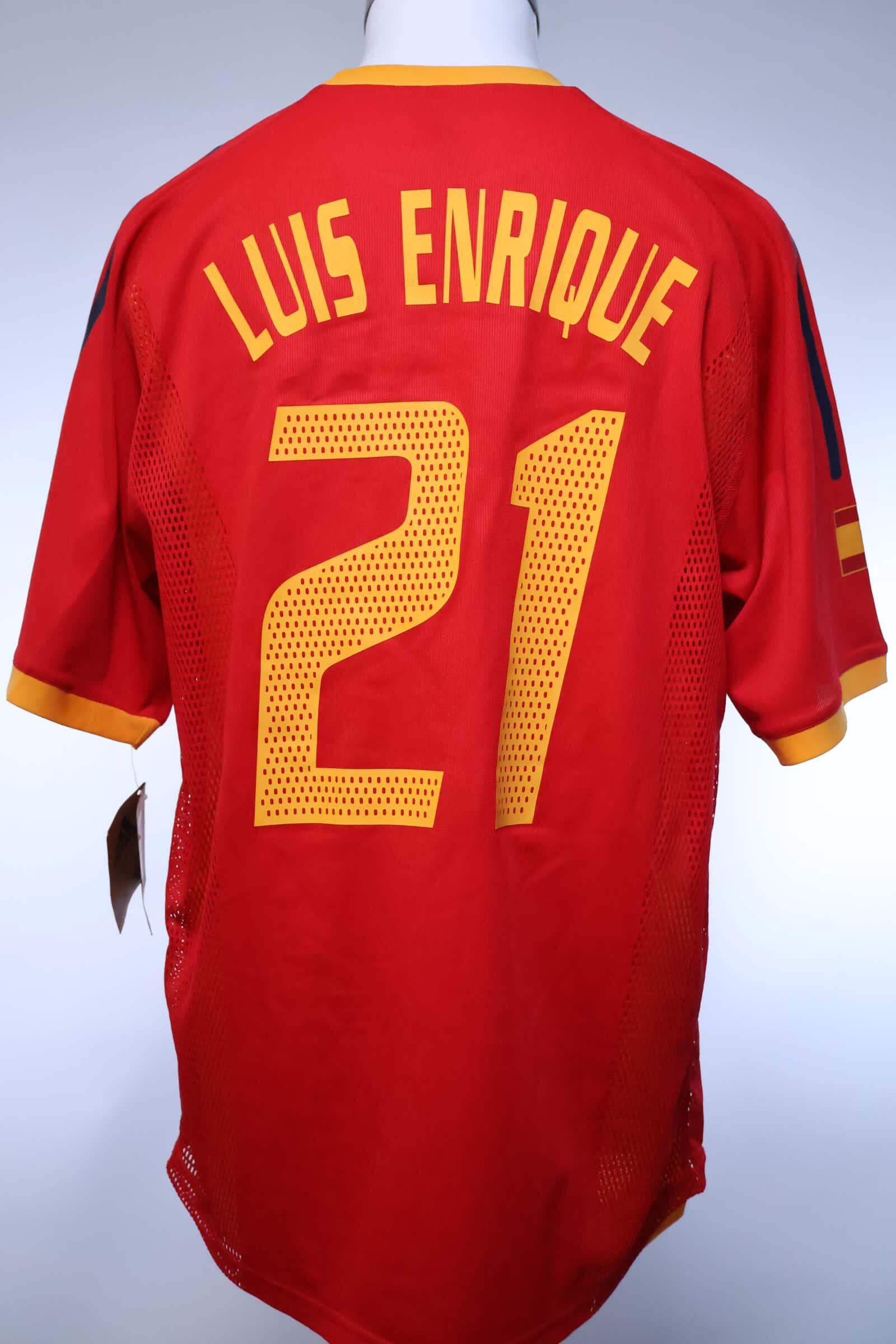 Spain Luis Enrique #21 2022/23 Home Shirt - L- BACK