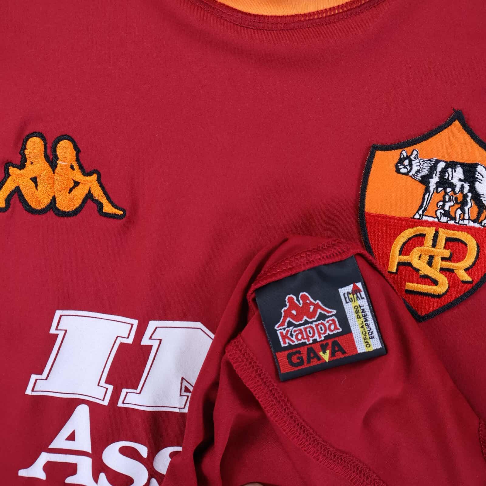 As Roma Cafu #2 2000/01 Home Shirt - XL