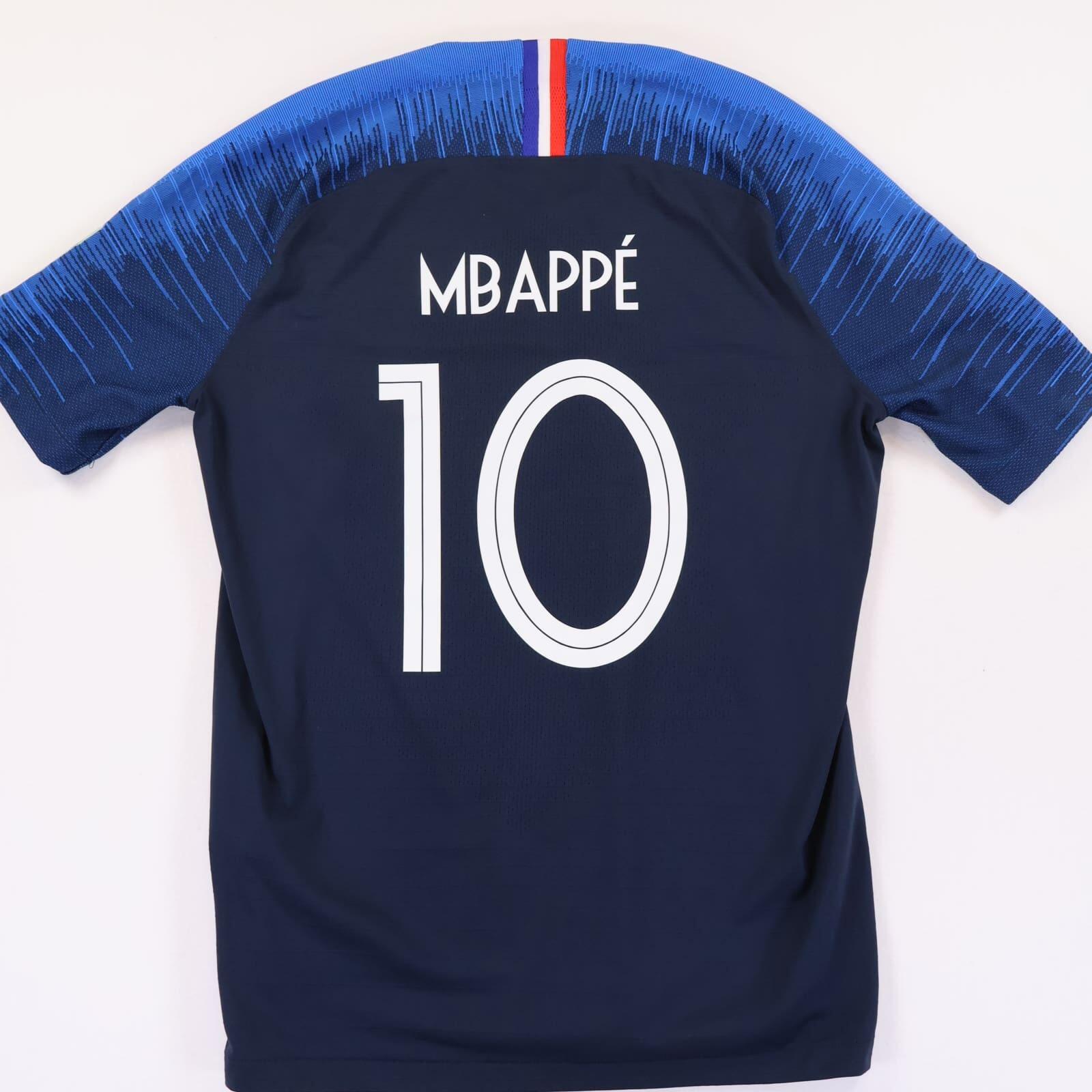 France Mbappé #10 2018/ World Cup - Gk Shirt - M- BACK