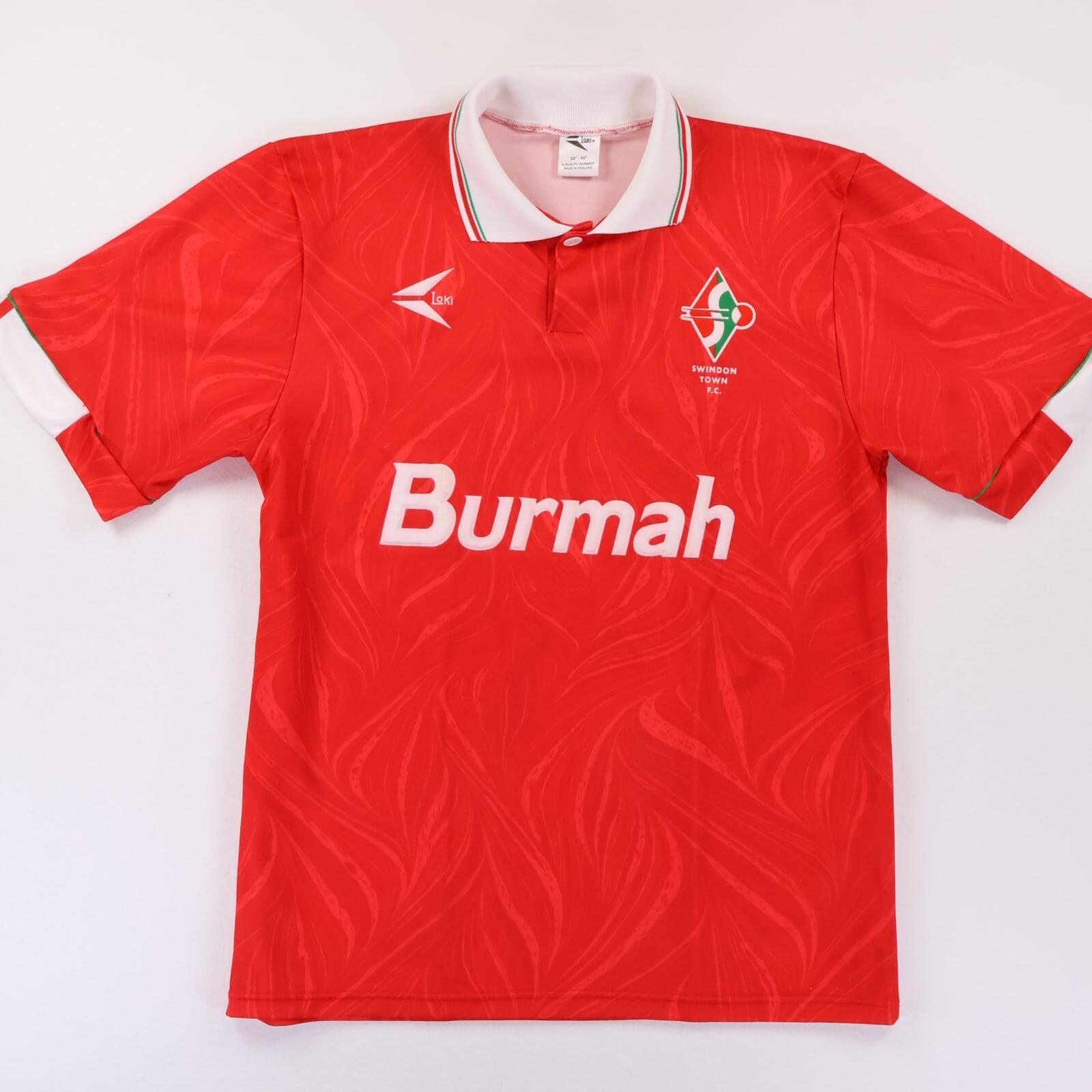 Swindon Town F.C 1993/94 Home Shirt - M- FRONT