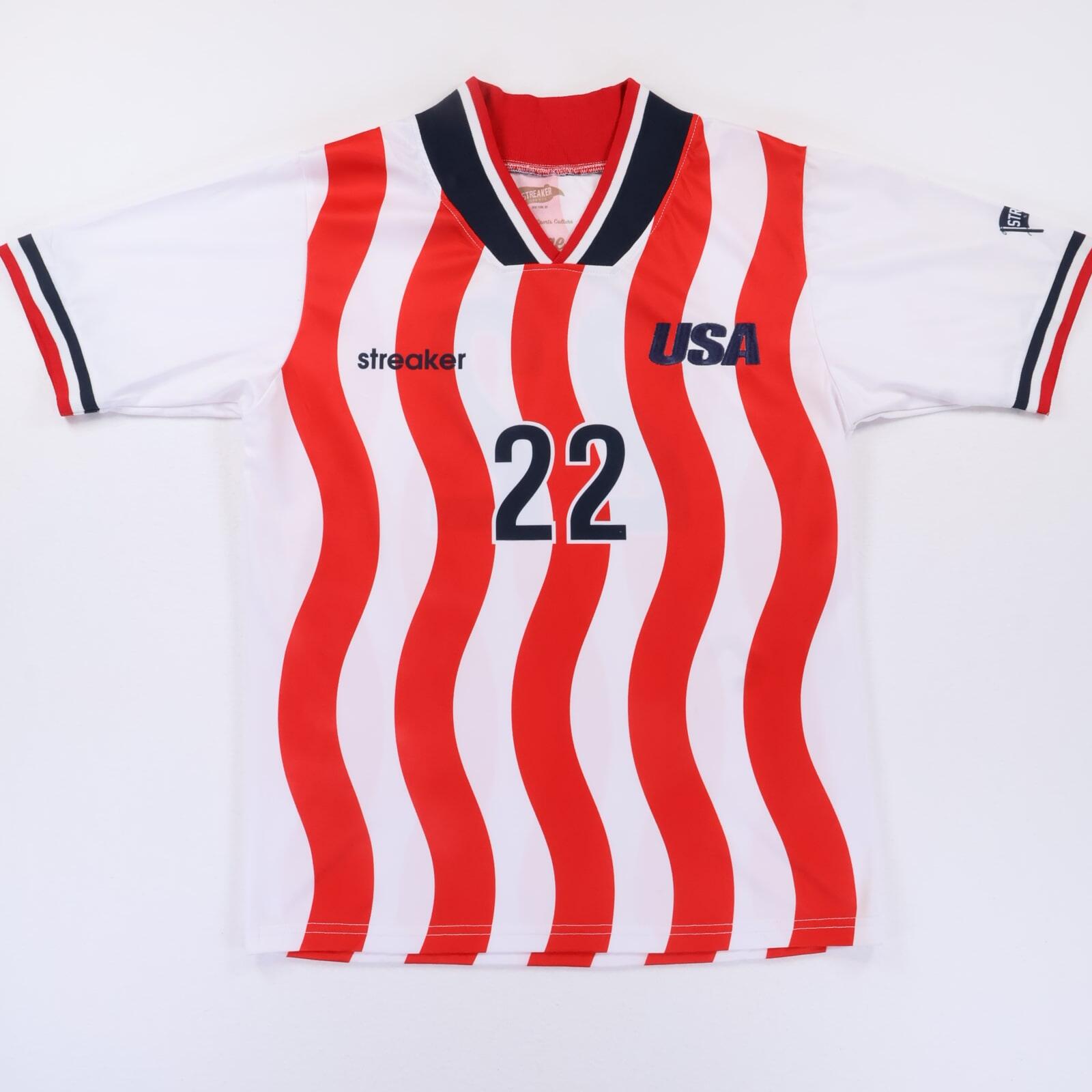 United States Of America #22 1994/ World Cup Home Shirt - L- FRONT