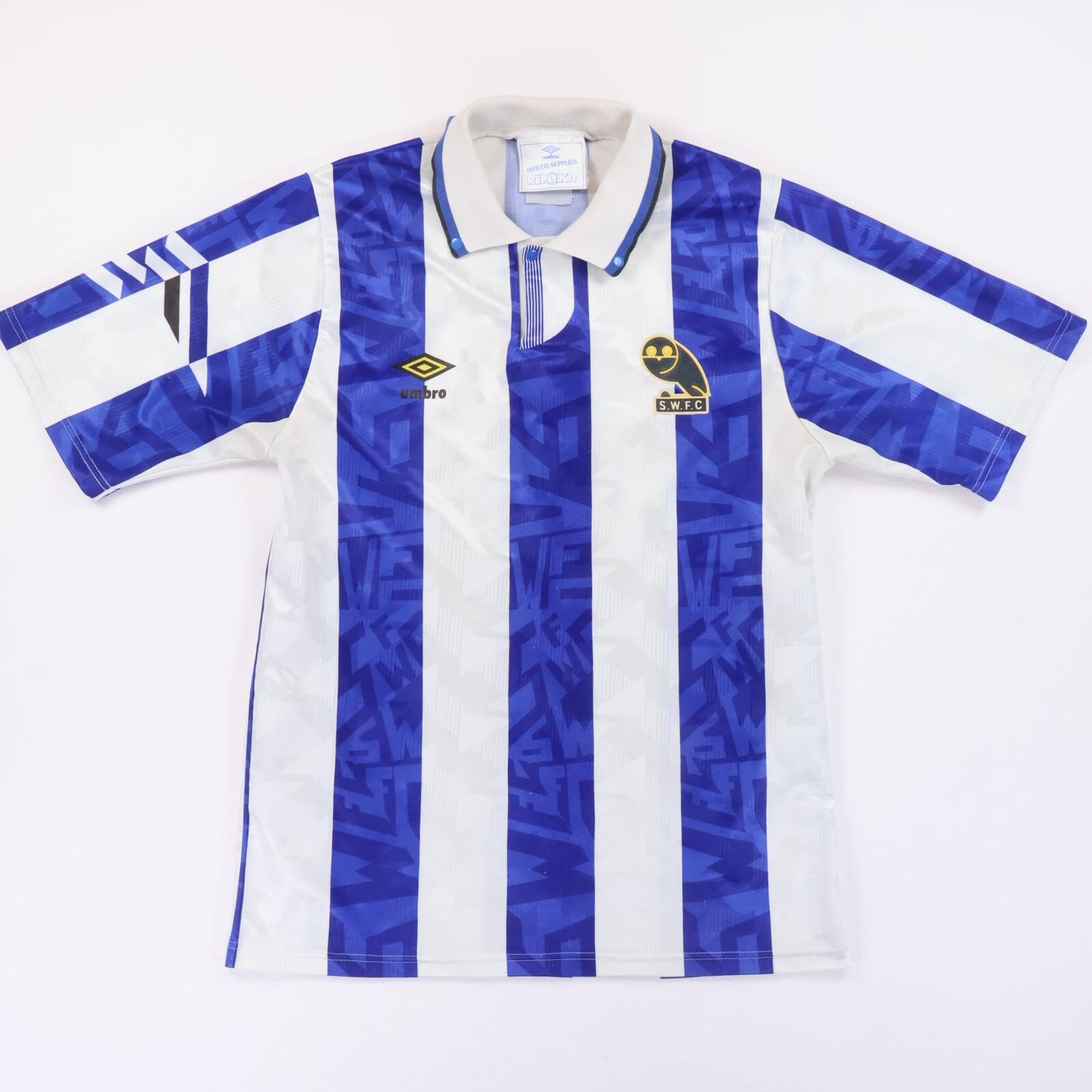 Sheffield Wednesday 1991/92 Home Shirt - S- FRONT