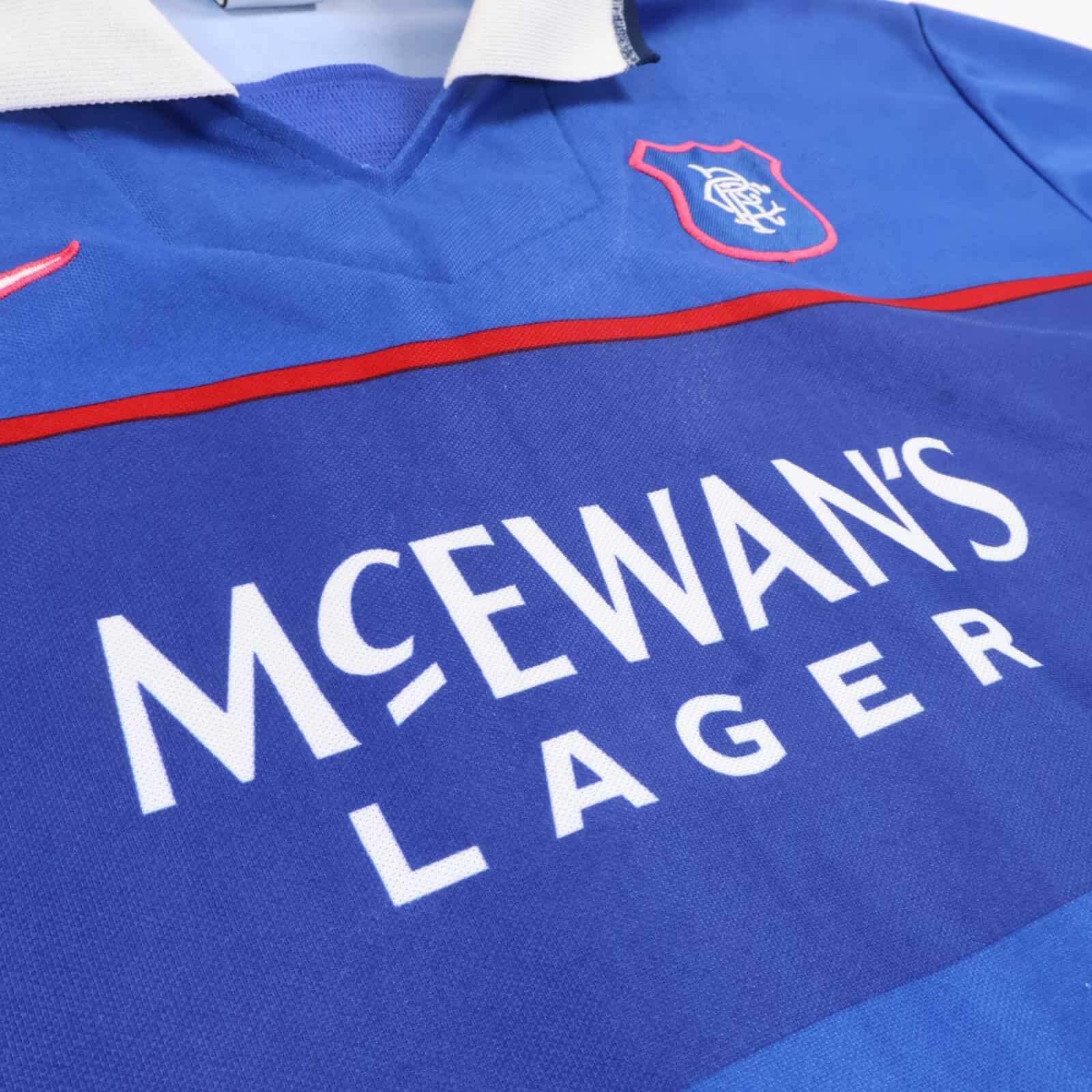 Rangers Fc Gascoigne #8 1997/98 Home Shirt - L
