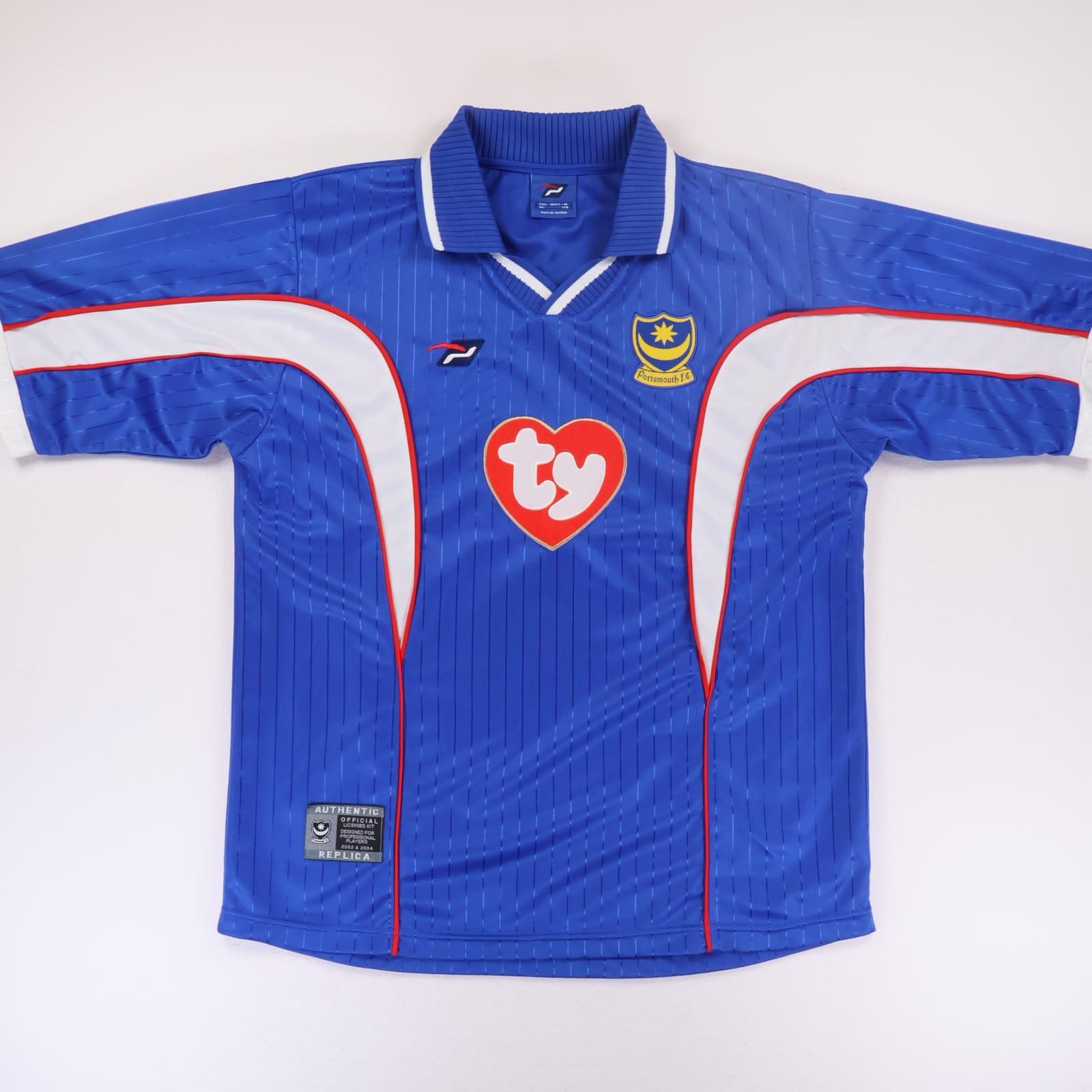 Portsmouth F.C 2002/04 Home Shirt - M- FRONT