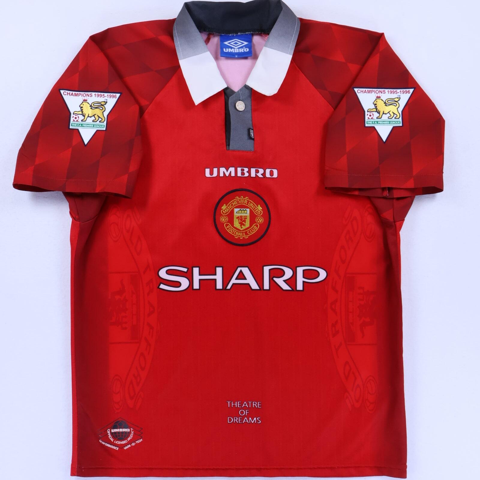 Manchester United Porbosky #15 1996/98 Home Shirt - M- BACK