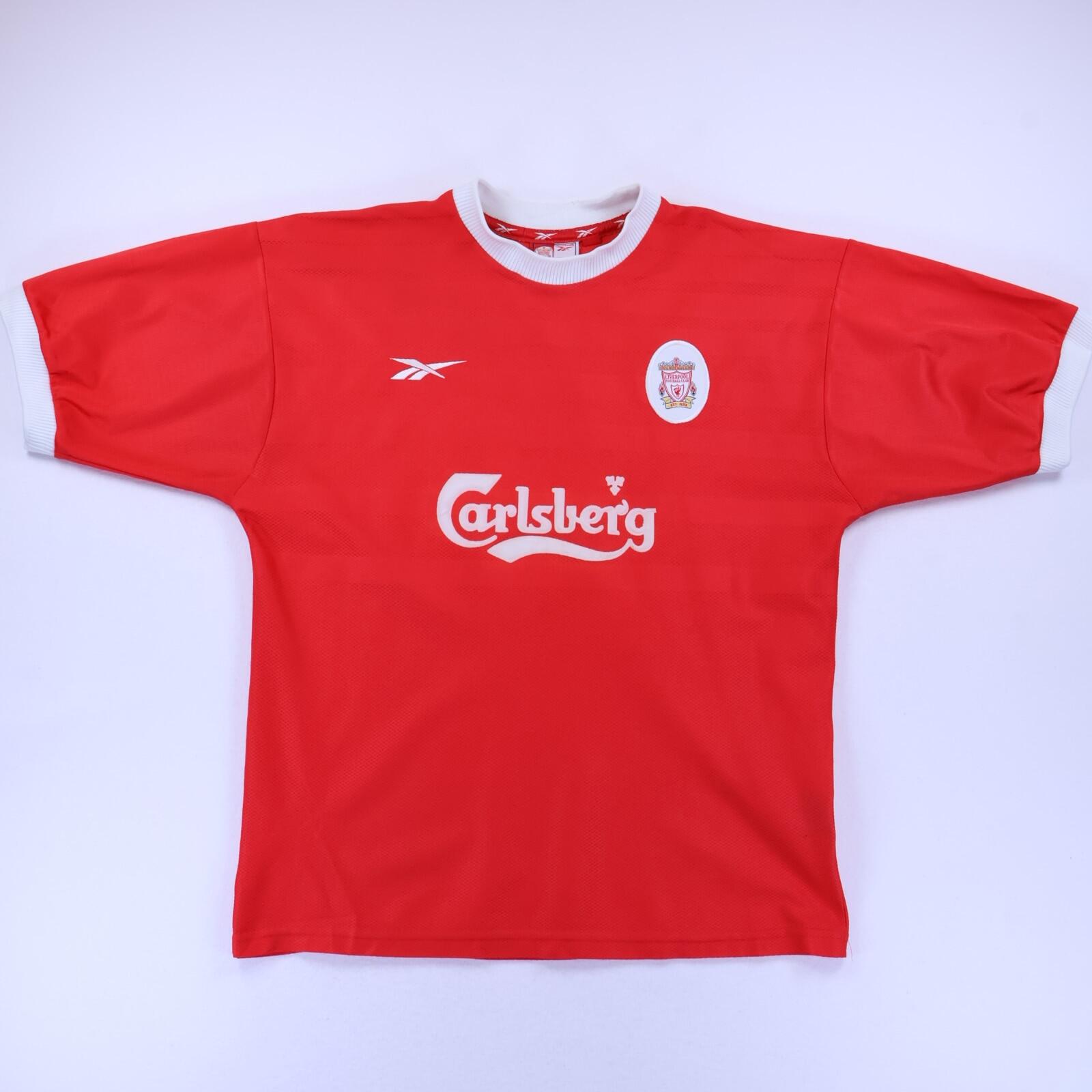 Liverpool F.C Gerrard #28 1998/99 Home Shirt - L- BACK