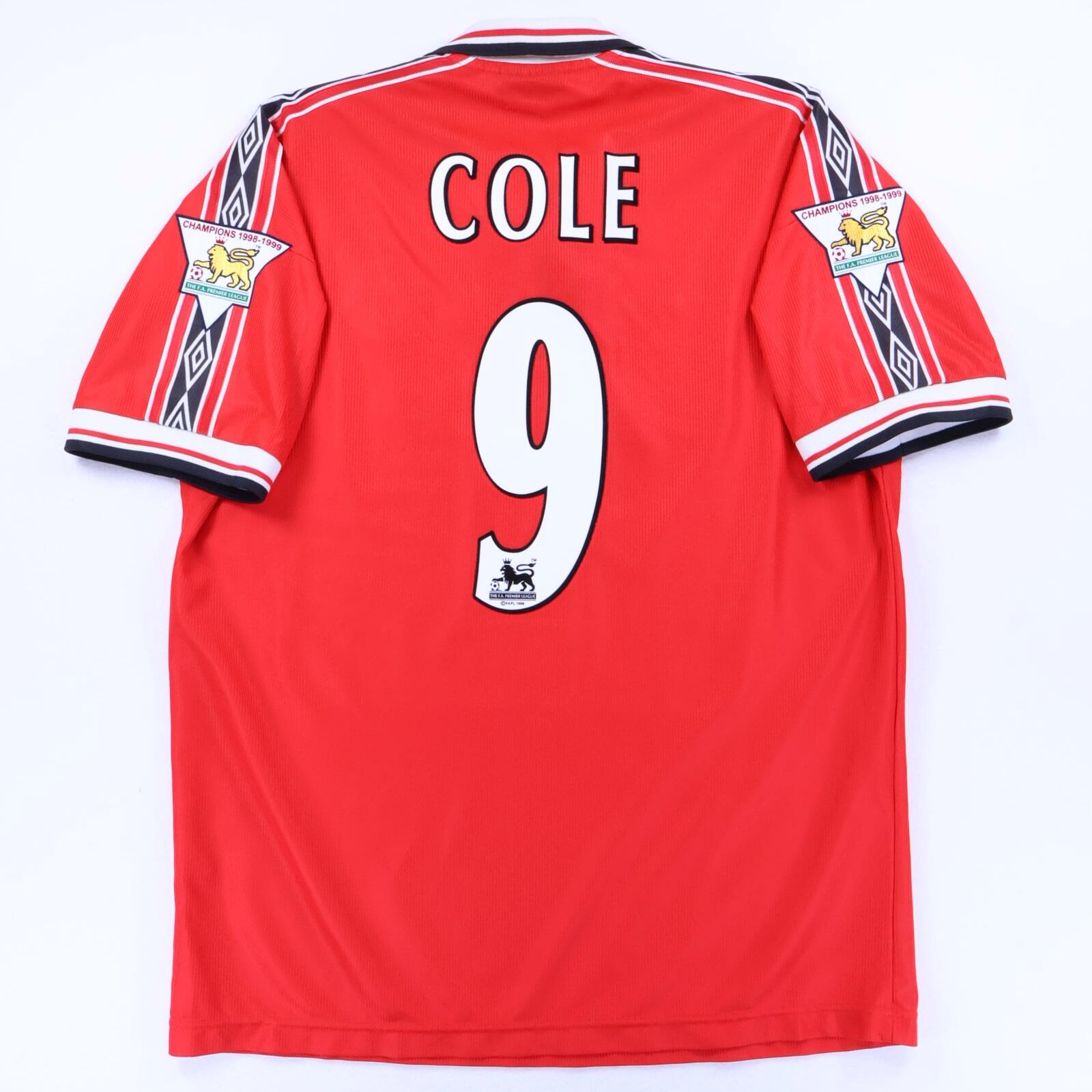 Manchester United Cole #9 1998/00 Home Shirt - XL- FRONT