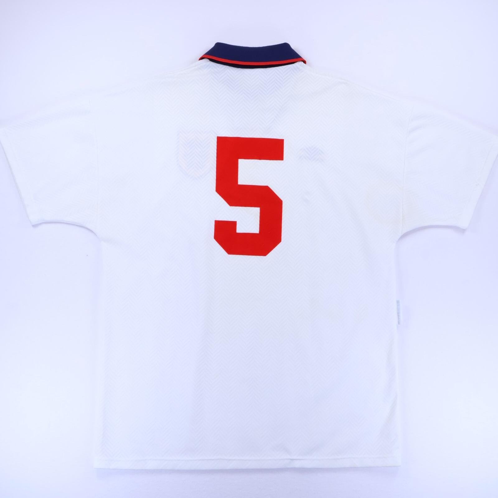 England Adams #5 1993/95 Home Shirt - Match Issue - XL- TAGS