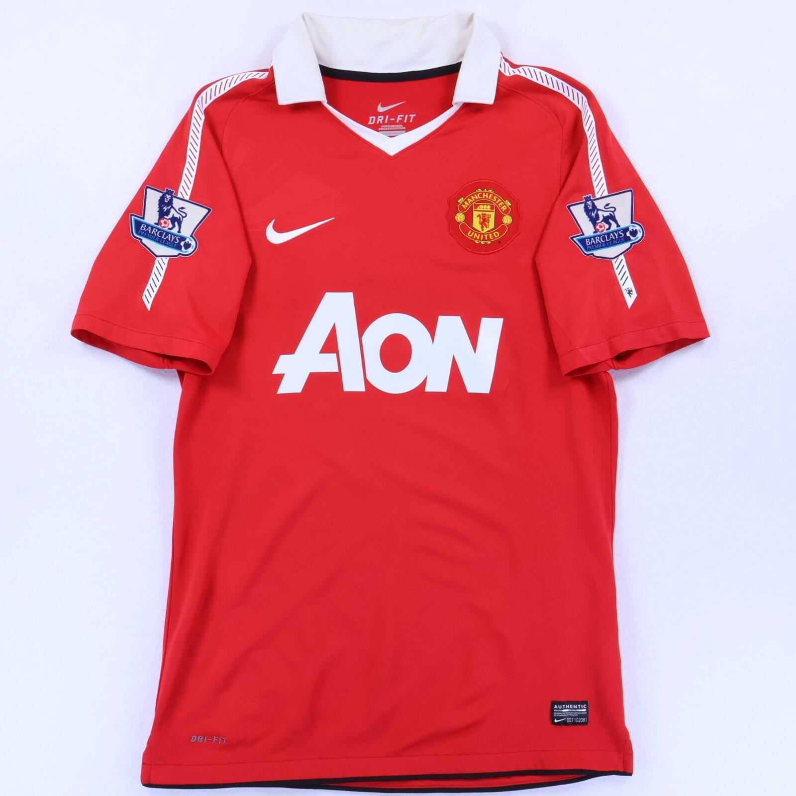 Manchester United Vidic #15 2010/11 Home Shirt - S- BACK